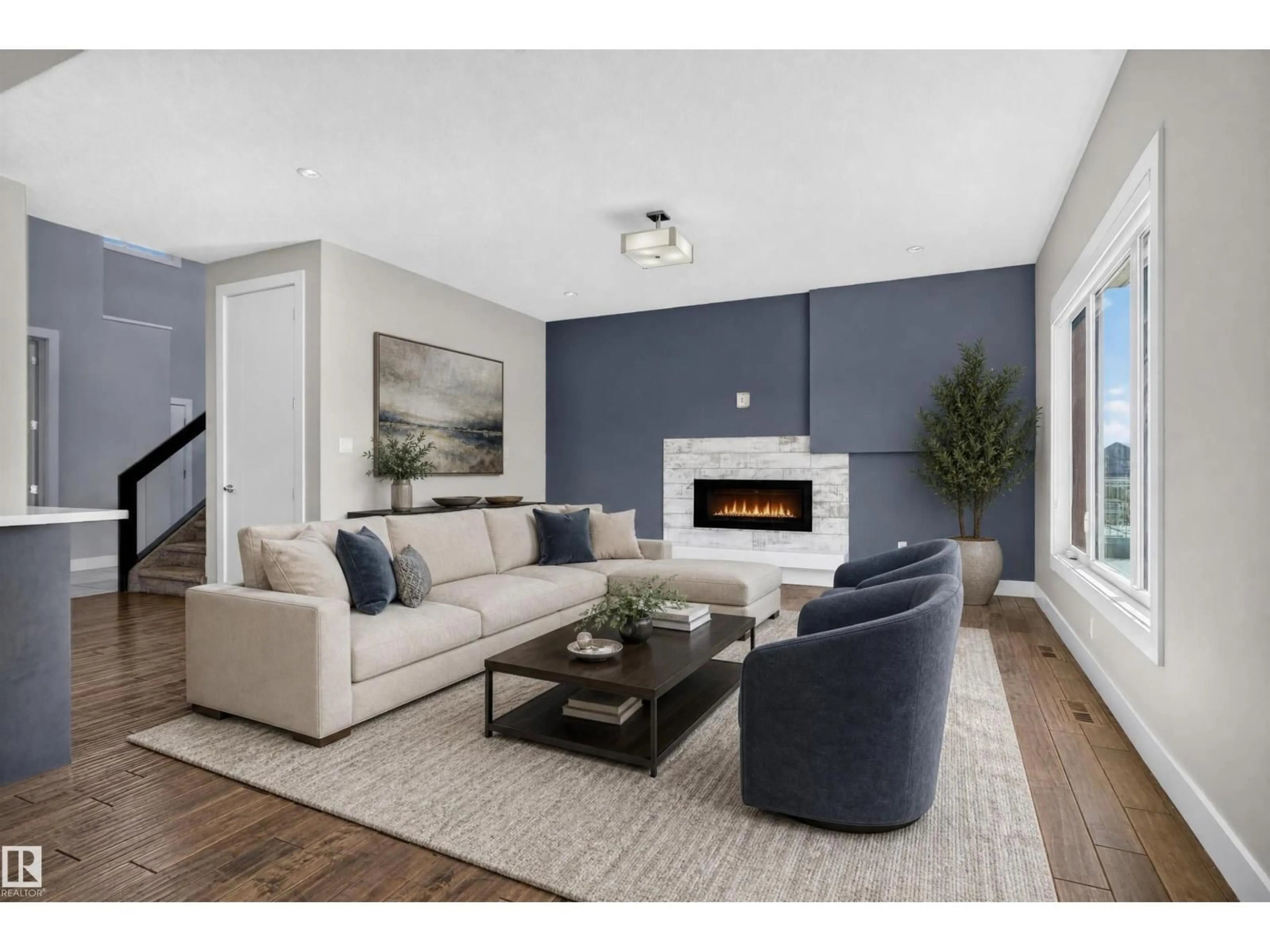 Living room with furniture, unknown for 4225 CHARLES CL, Edmonton Alberta T6W0Z5