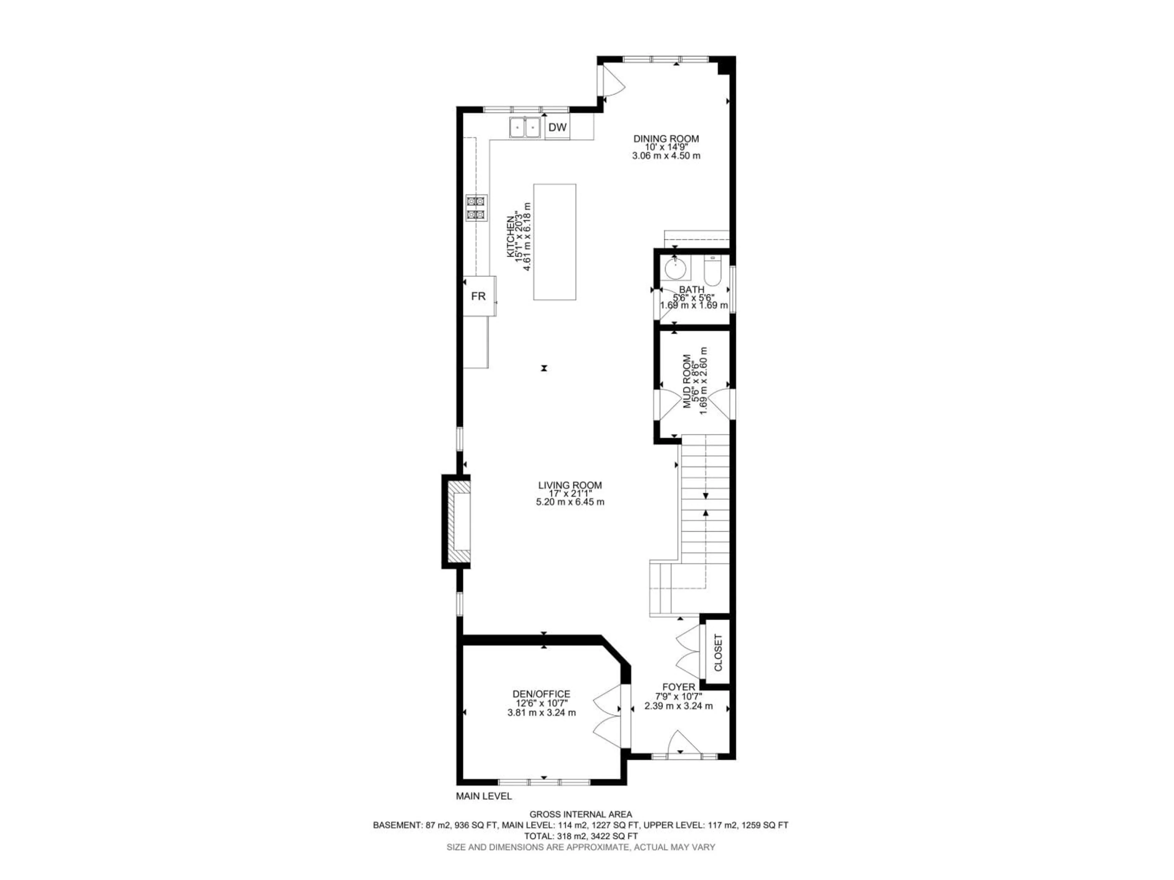 Floor plan for 14711 88 AV, Edmonton Alberta T5R4J9