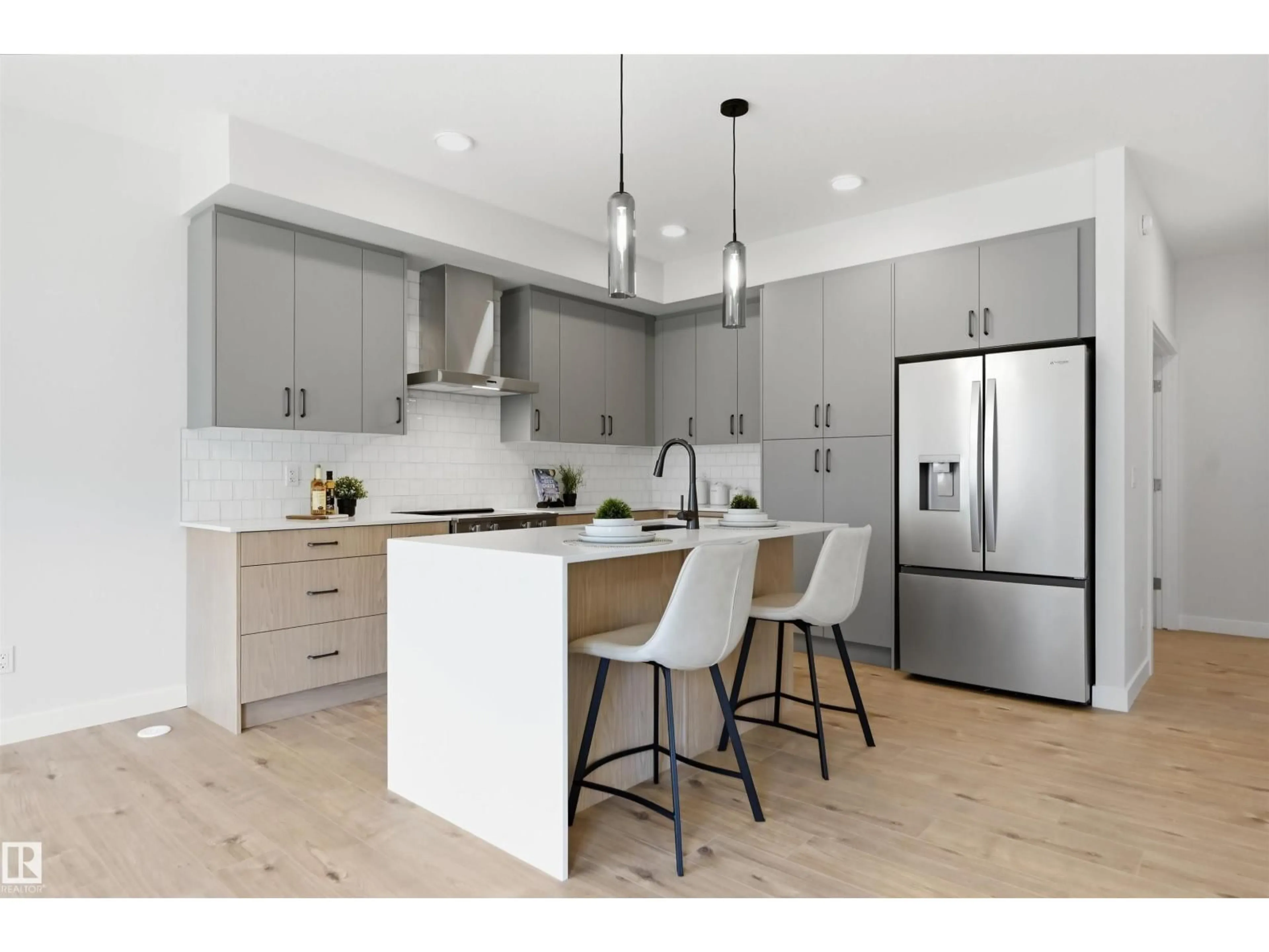 Contemporary kitchen, unknown for 3038 DIXON LD, Edmonton Alberta T6W5L2
