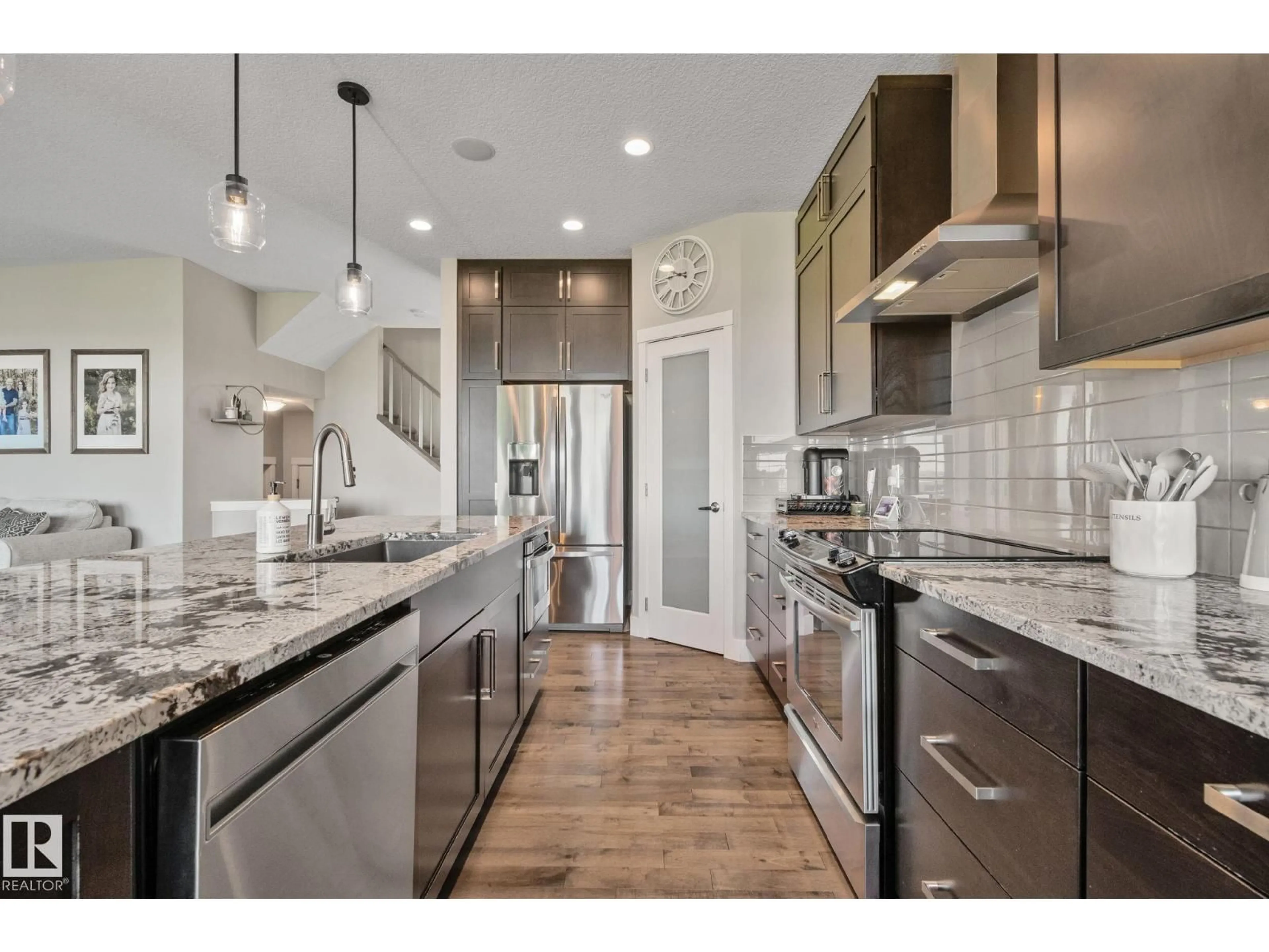Open concept kitchen, ceramic/tile floor for NW NW - 2096 REDTAIL CM, Edmonton Alberta T5S0H4