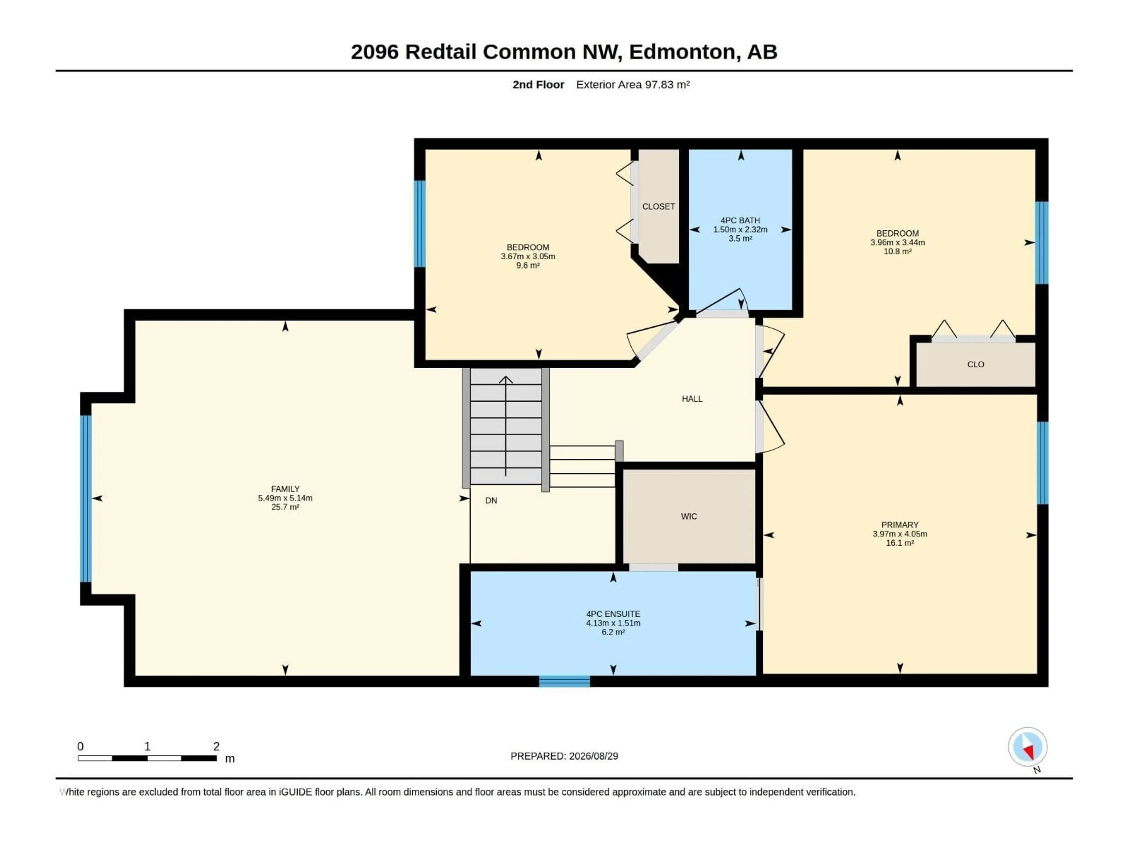 Floor plan for NW NW - 2096 REDTAIL CM, Edmonton Alberta T5S0H4