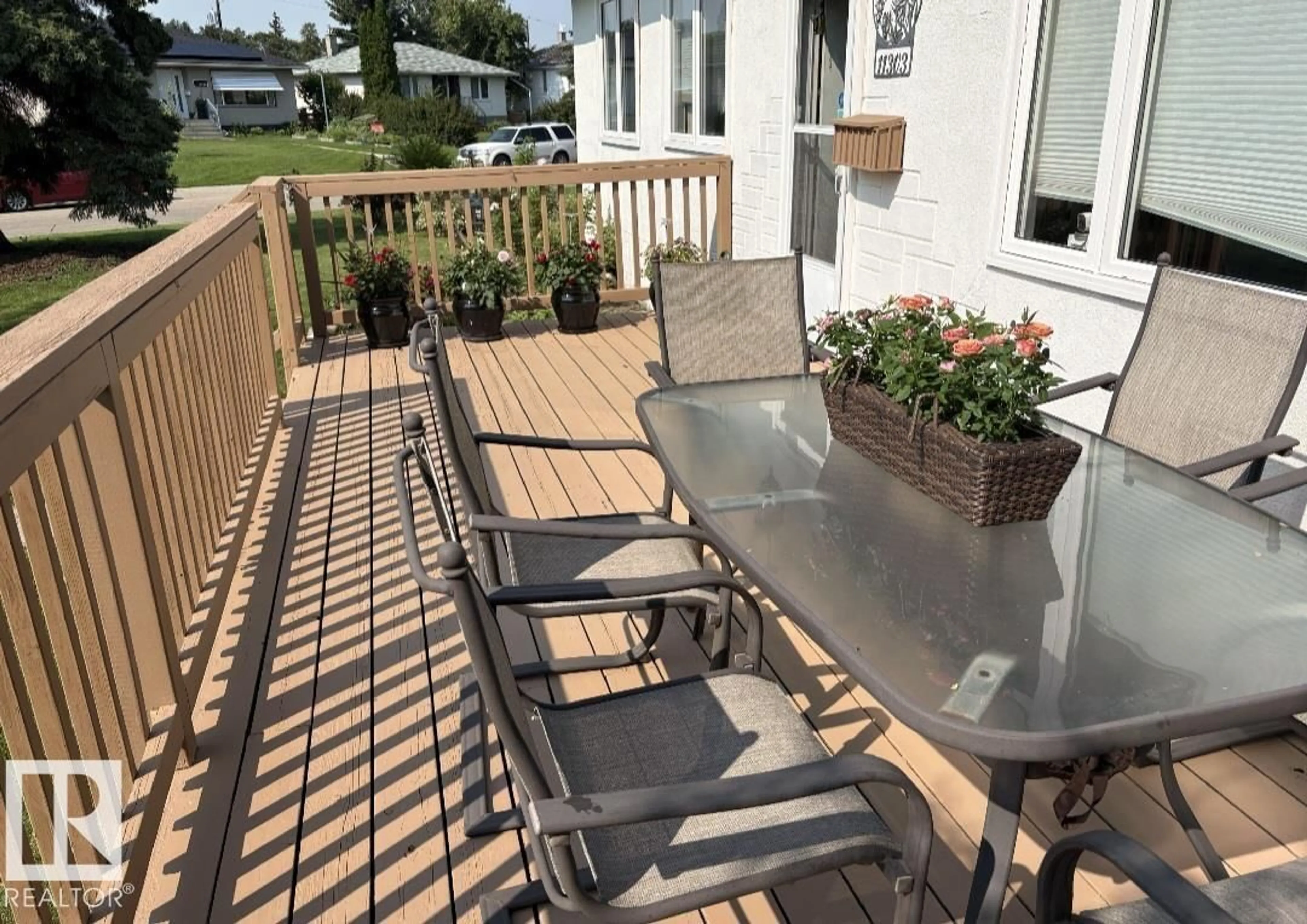 Patio, water/lake/river/ocean view for 11303 115 ST NW, Edmonton Alberta T5G2V5