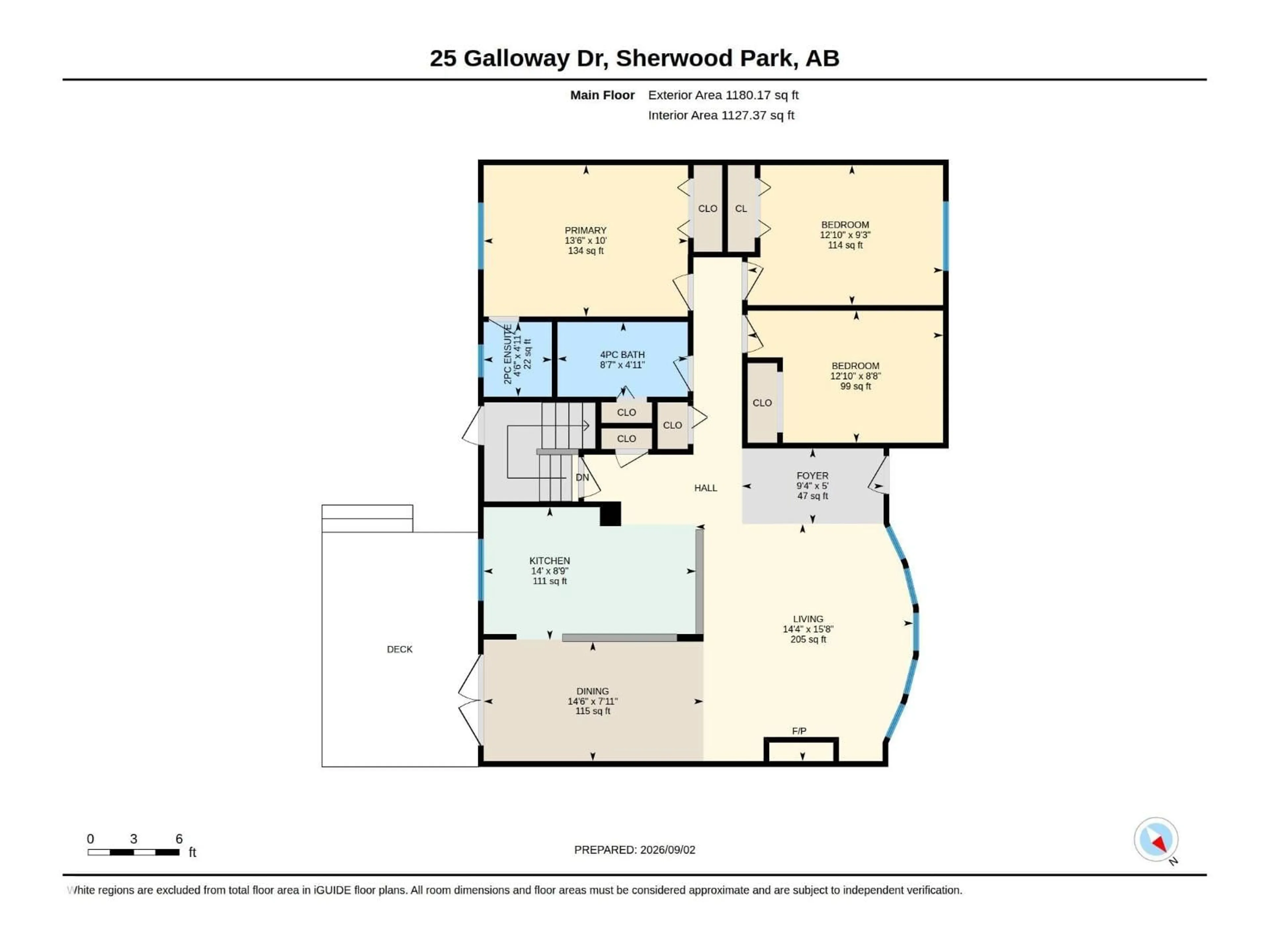 Floor plan for 25 GALLOWAY DR, Sherwood Park Alberta T8A2L7