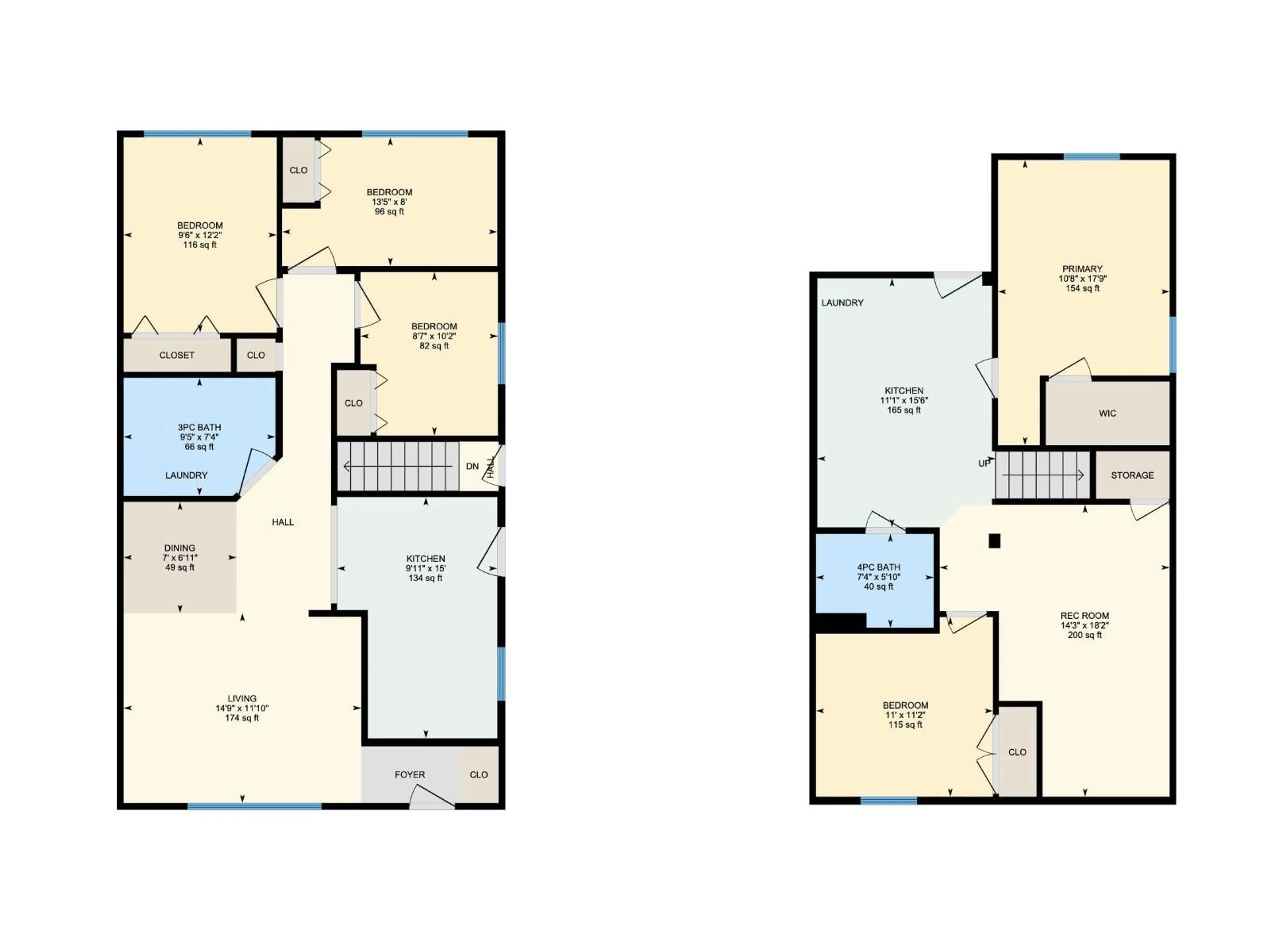 Floor plan for 13435 101 ST, Edmonton Alberta T5E4G5
