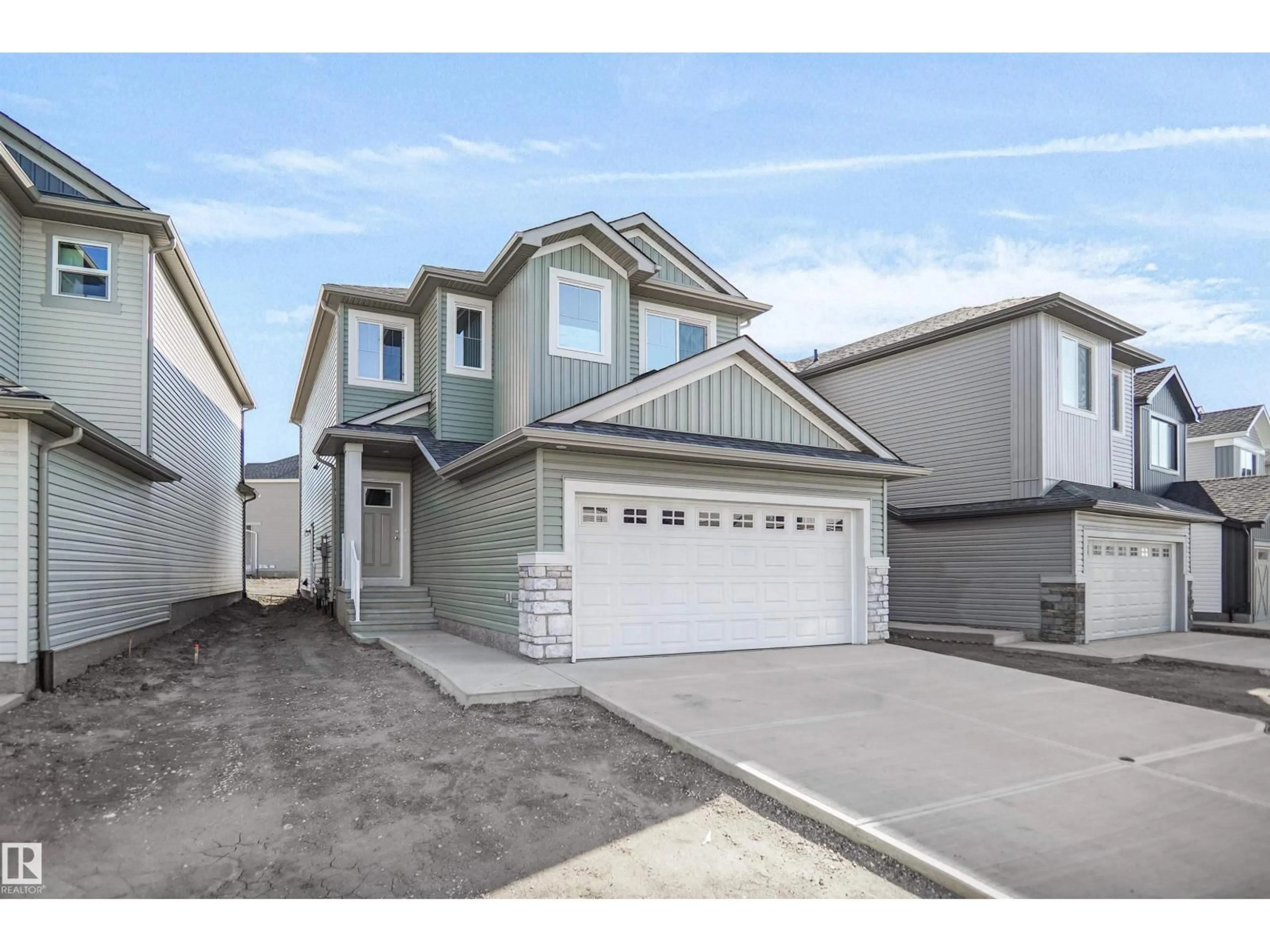 Home with vinyl exterior material, street for 9709 CARSON PL, Edmonton Alberta T6W5P9