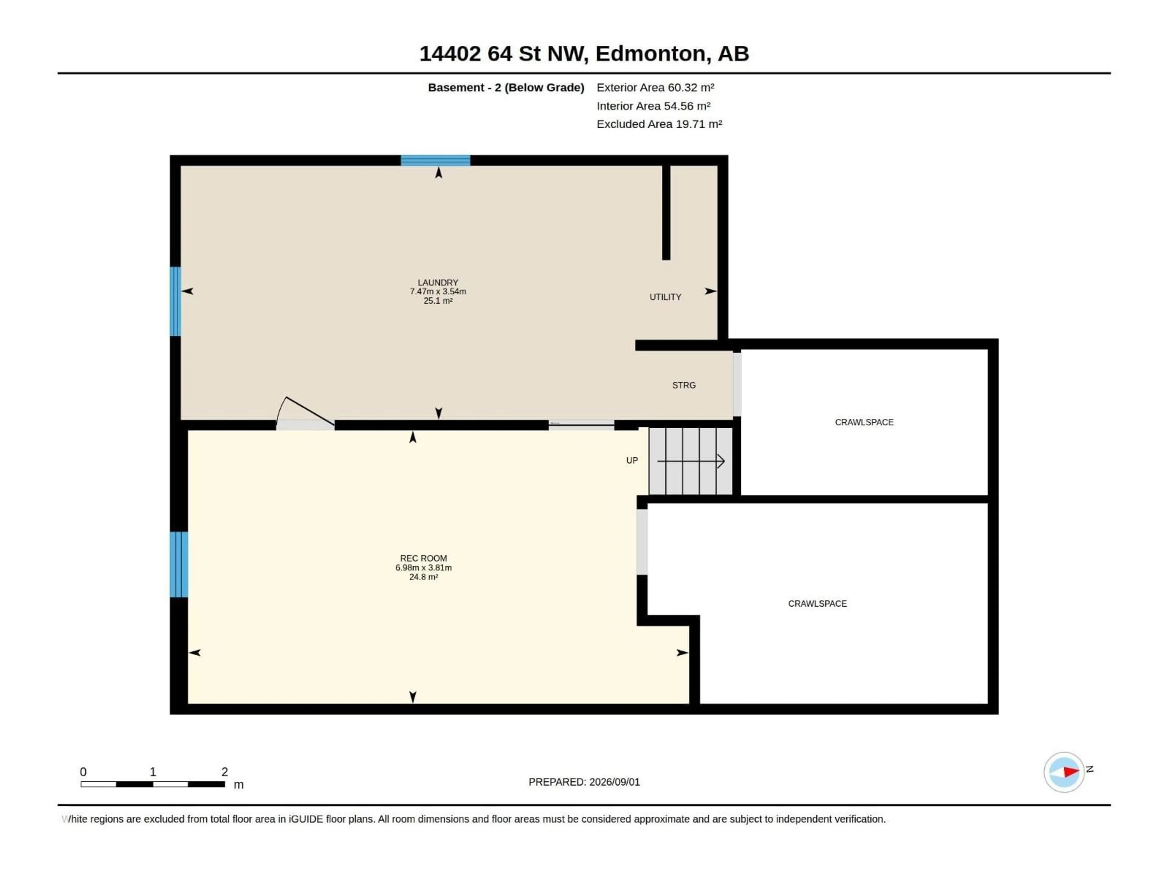 Floor plan for 14402 64 ST, Edmonton Alberta T5A2C1