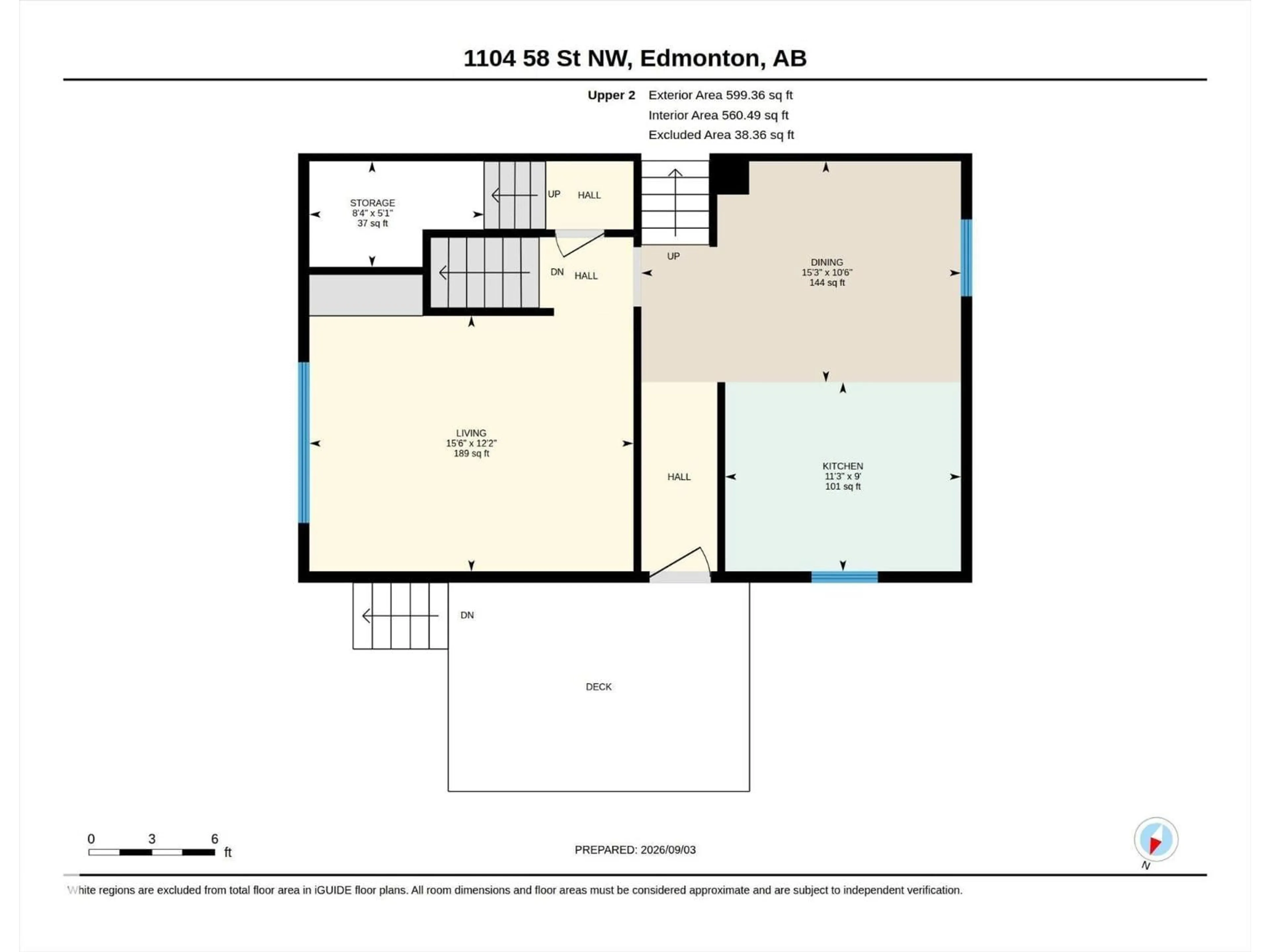 Floor plan for NW - 1104 58 ST, Edmonton Alberta T6L6J8