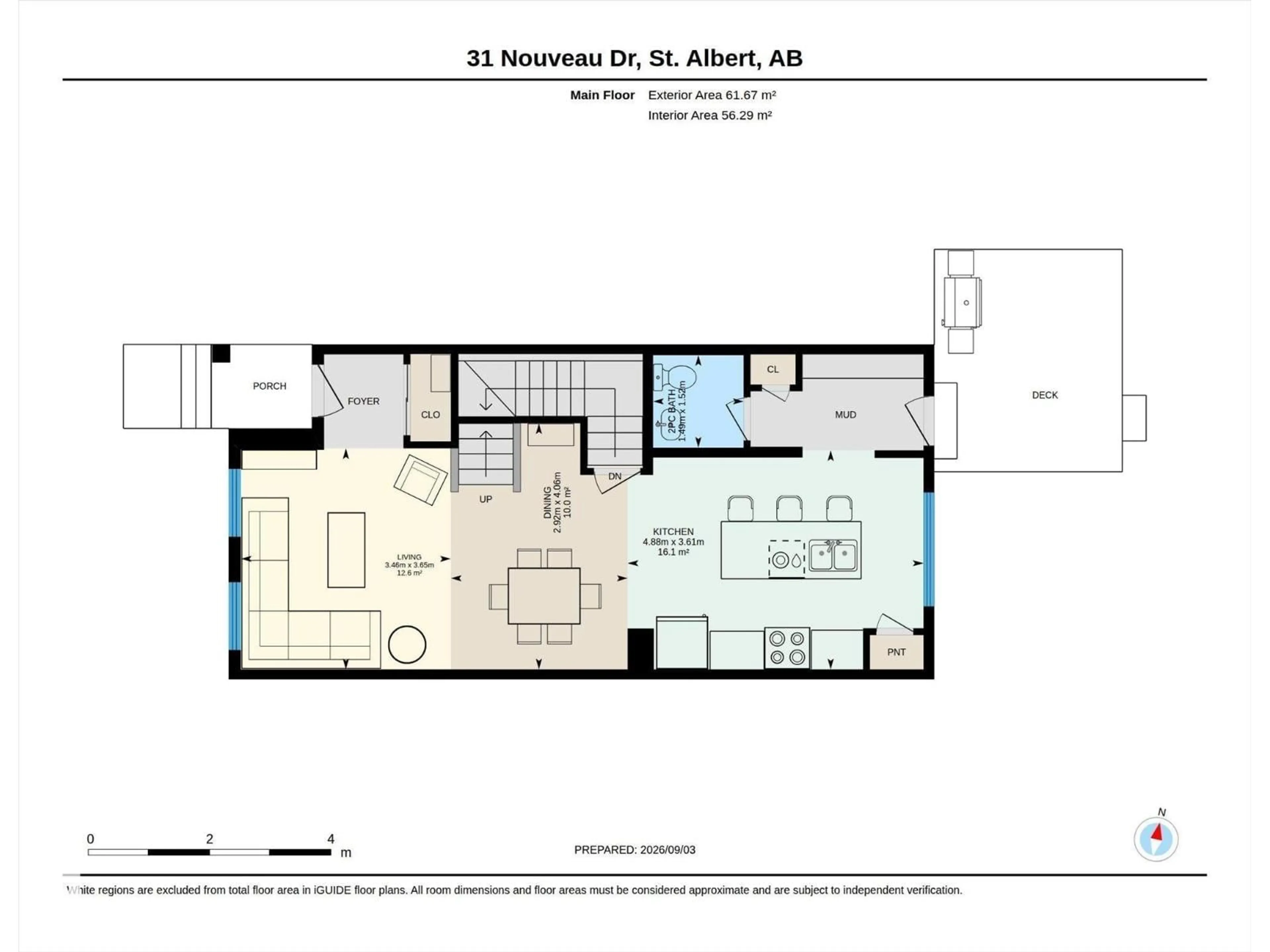 Floor plan for 31 NOUVEAU DR, St. Albert Alberta T8N7Z7
