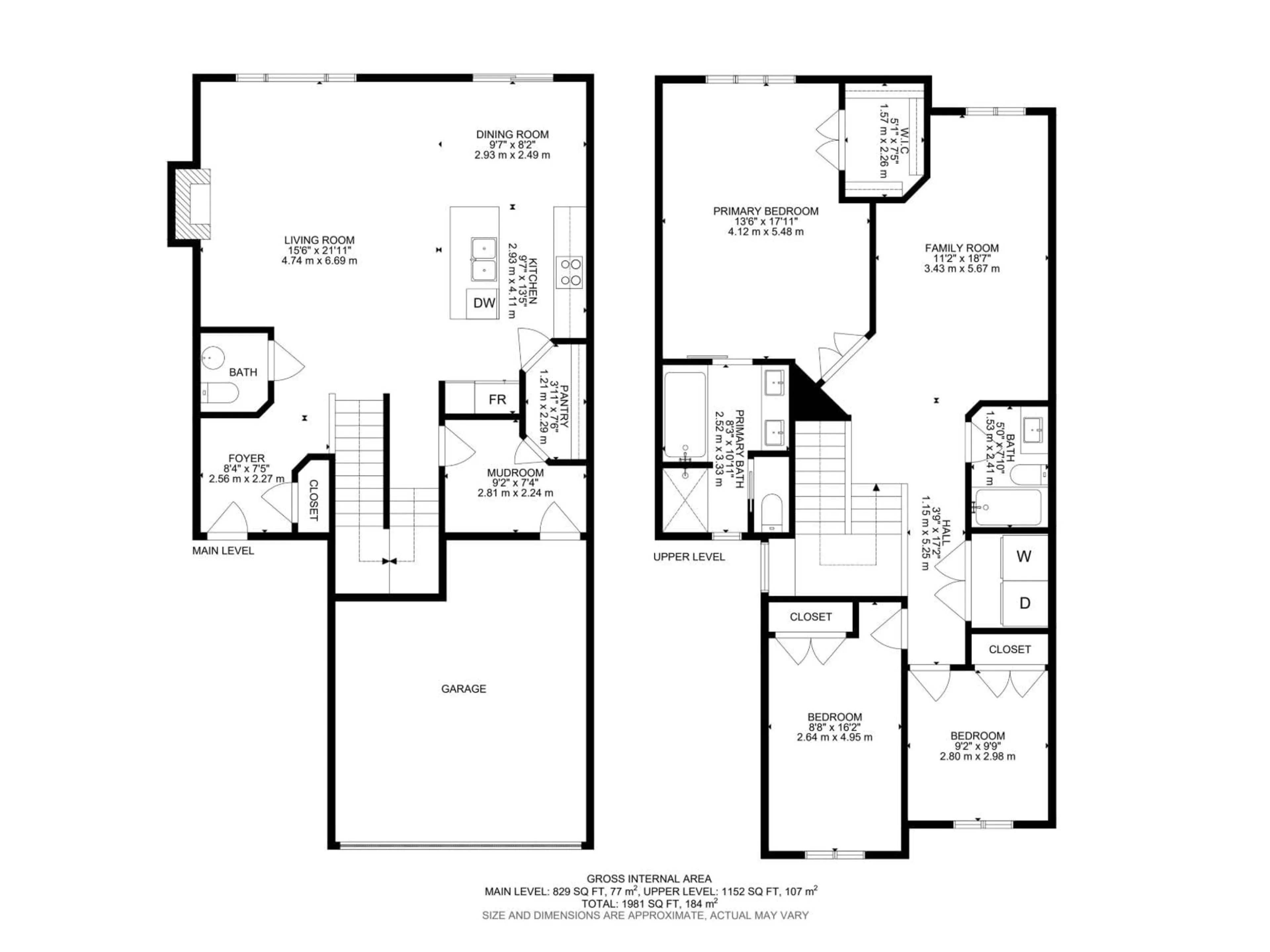 Floor plan for 608 BOULDER WD, Leduc Alberta T9E1M1
