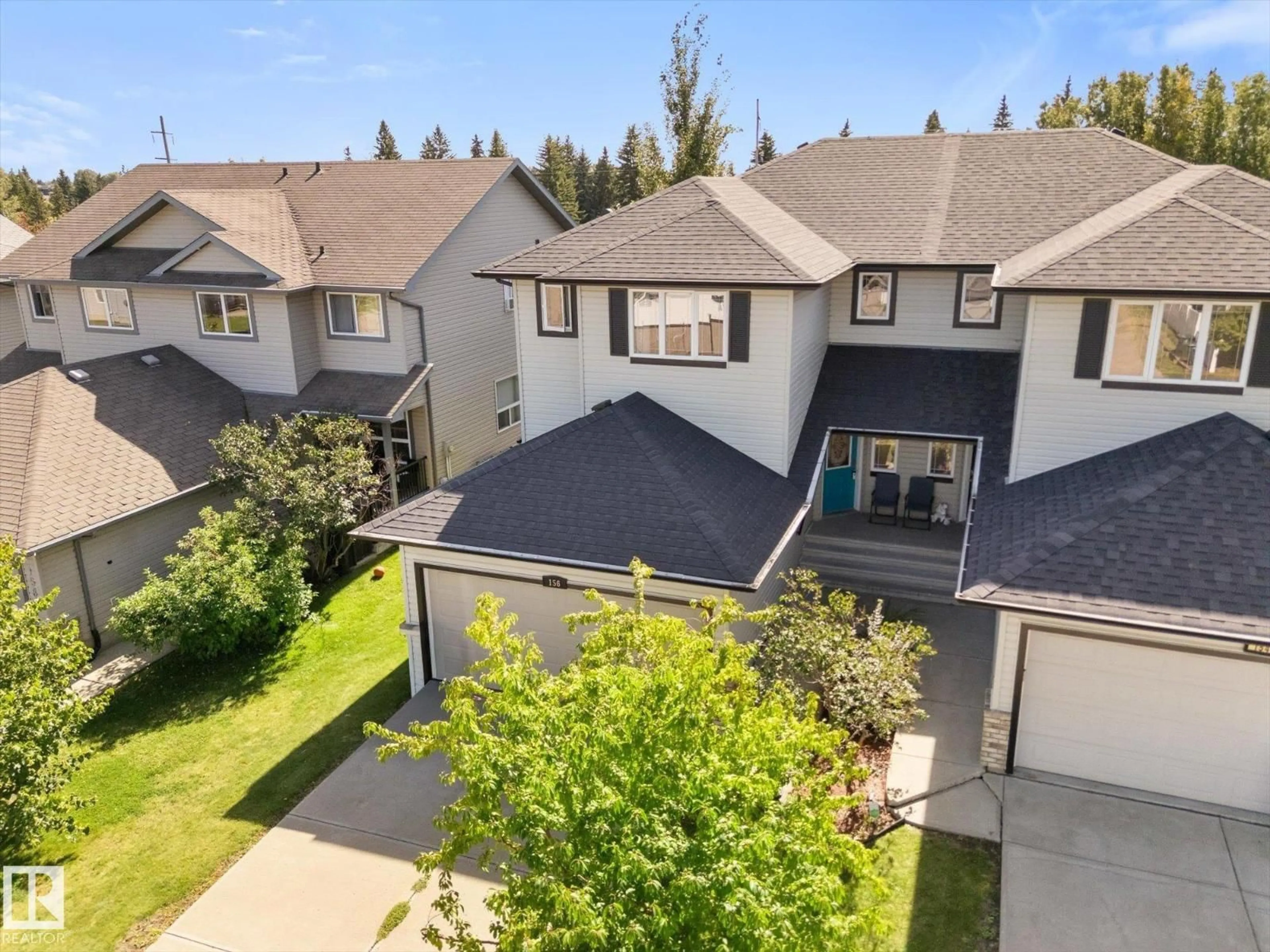 A pic from outside/outdoor area/front of a property/back of a property/a pic from drone, unknown for 156 BROOKVIEW WY, Stony Plain Alberta T7Z2X7