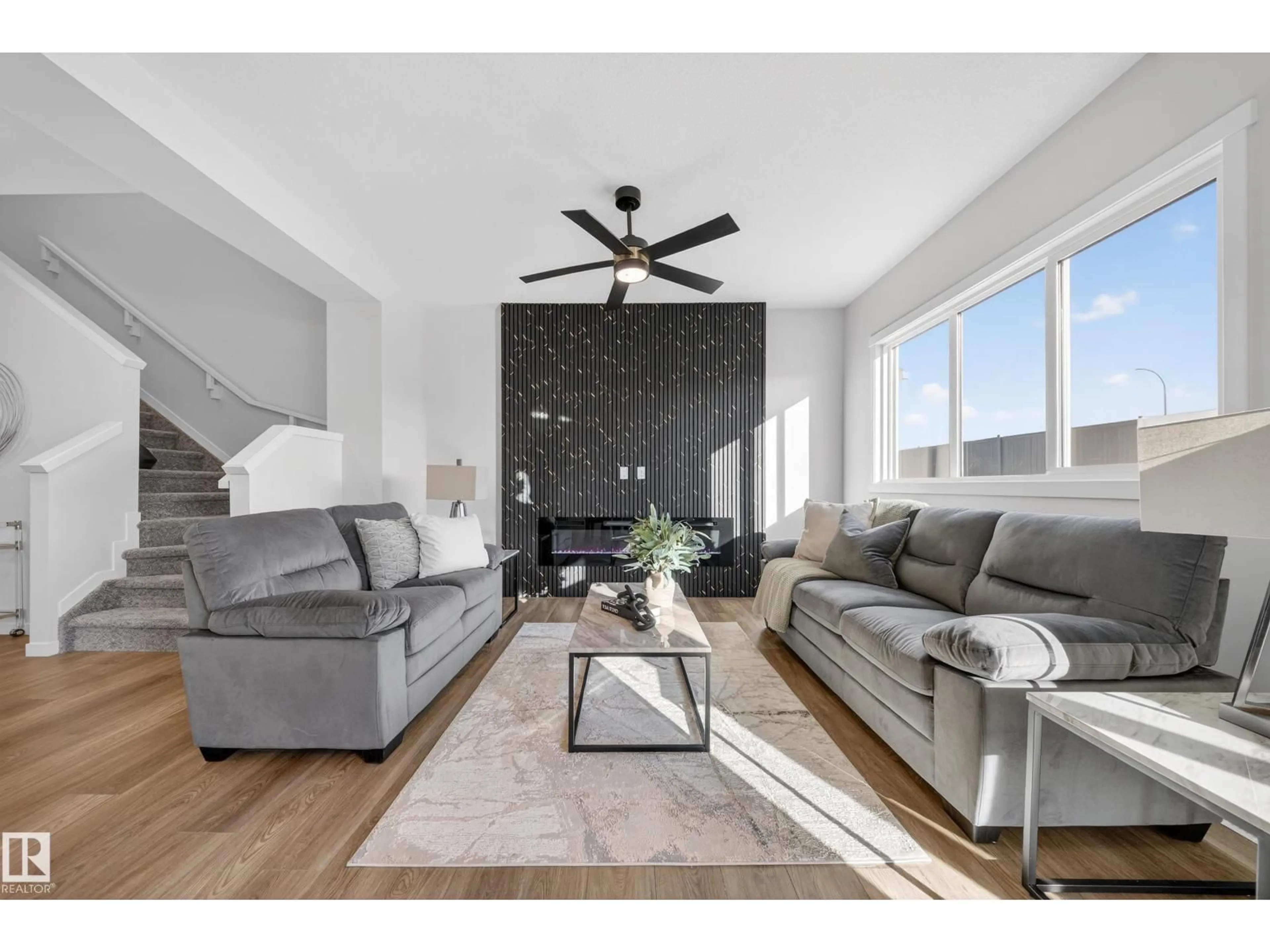 Living room with furniture, unknown for 20723 24 AV, Edmonton Alberta T6M2C4