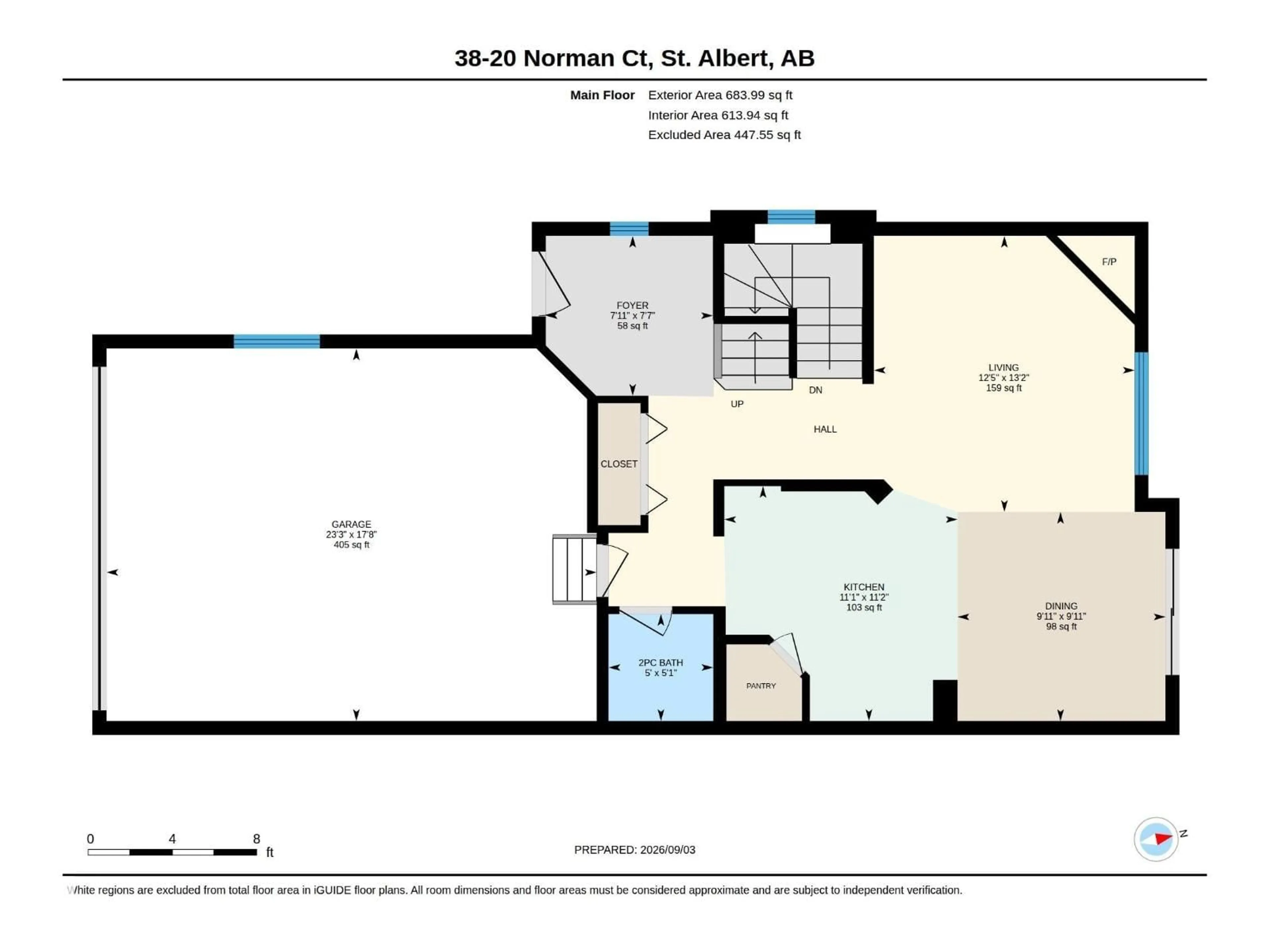 Floor plan for 20 - 35 NORMAN CO, St. Albert Alberta T8N7K4