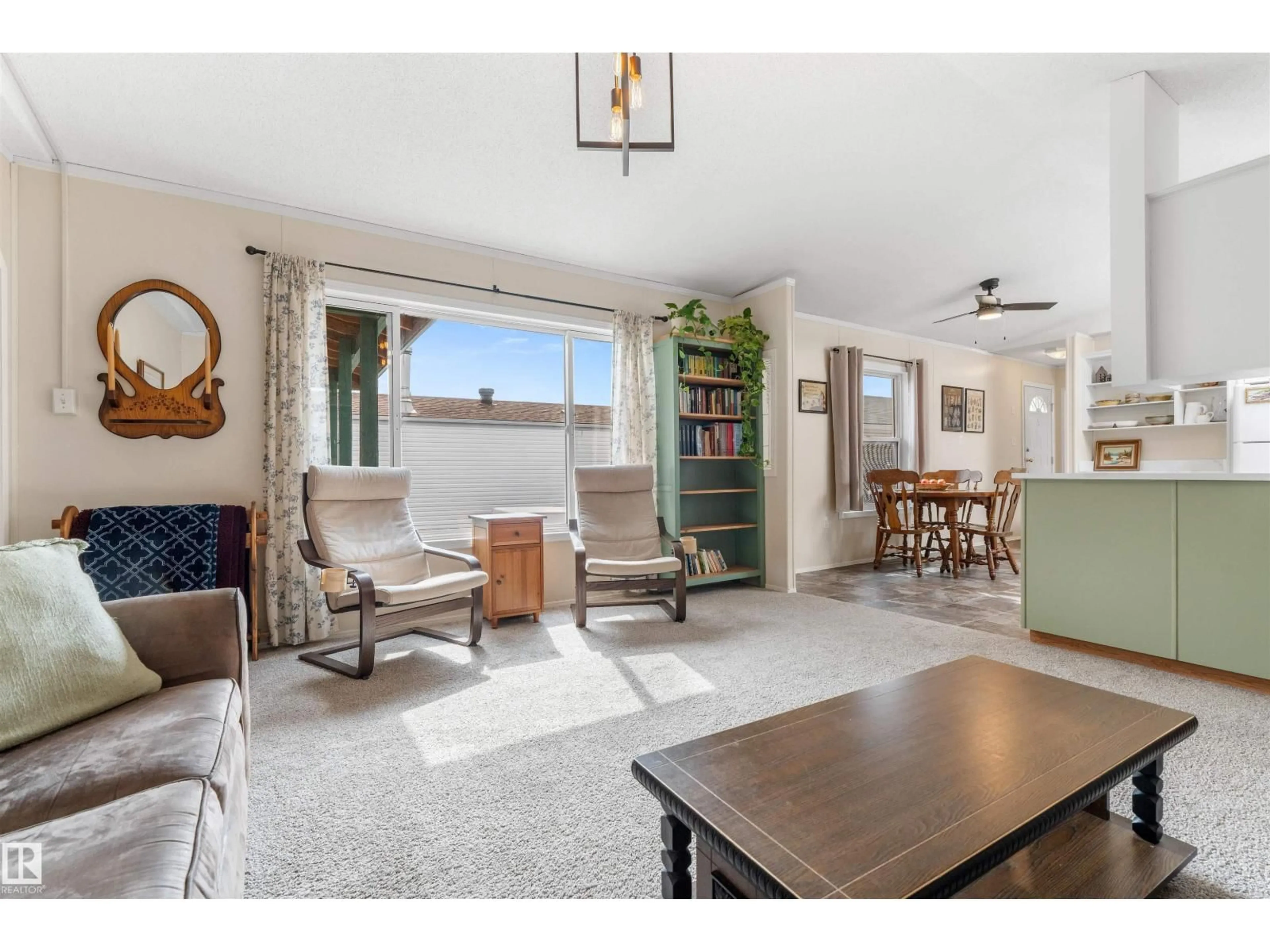 Living room with furniture, unknown for 116 3400 48 ST, Stony Plain Alberta T7Z1V9