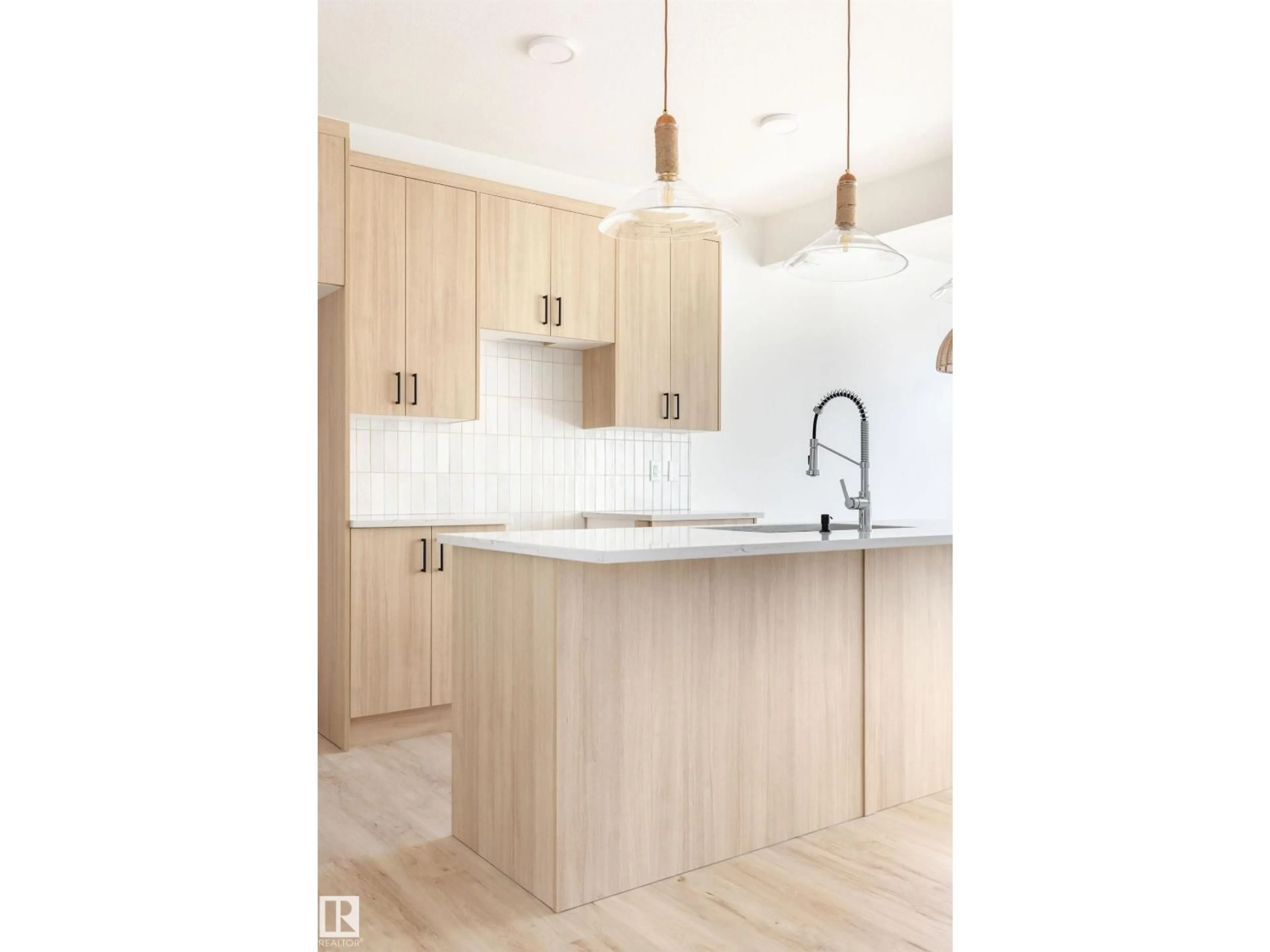 Contemporary kitchen, wood/laminate floor for 2619 62 ST, Edmonton Alberta T6X3G3