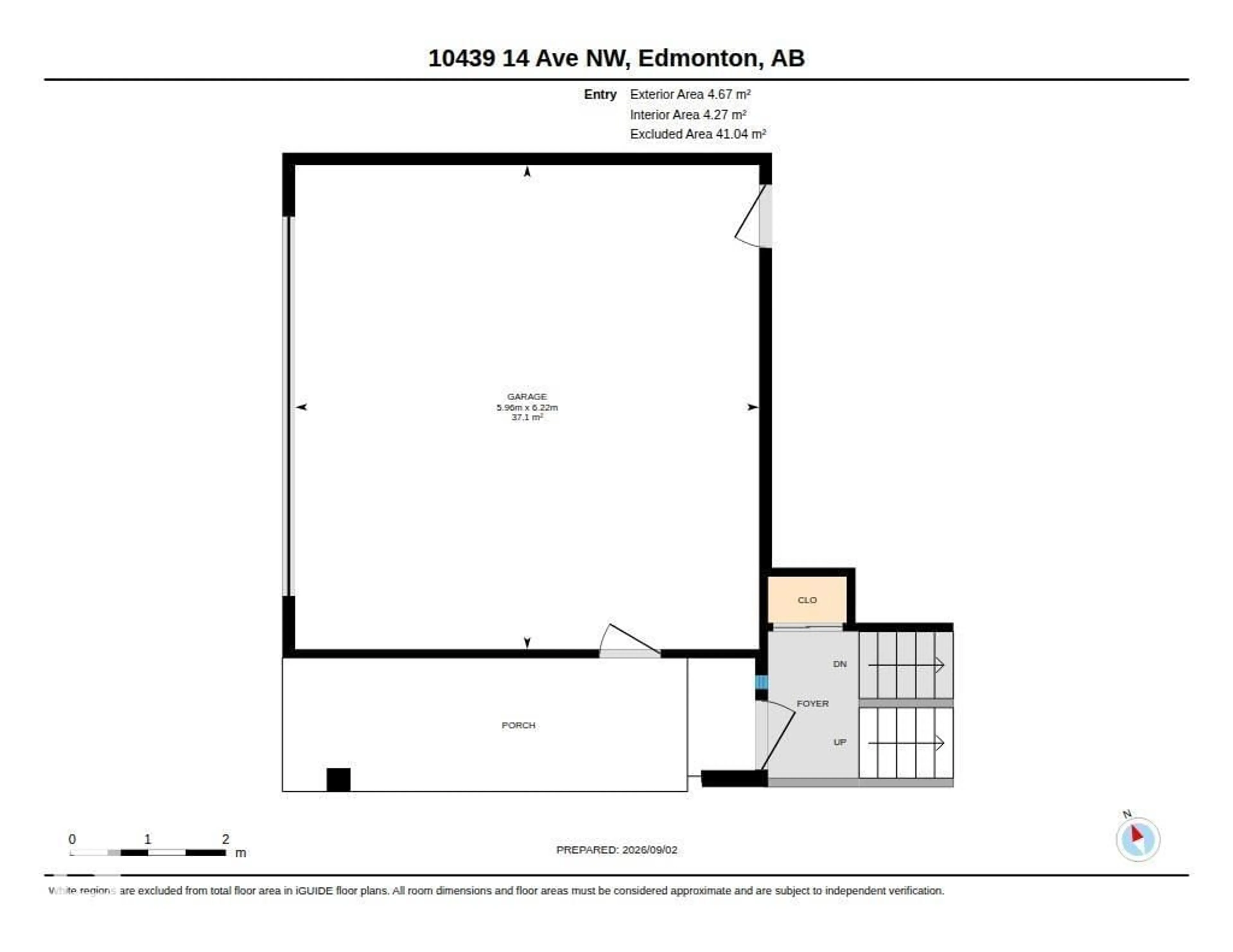 Floor plan for 10439 14 AV NW, Edmonton Alberta T6J5R7