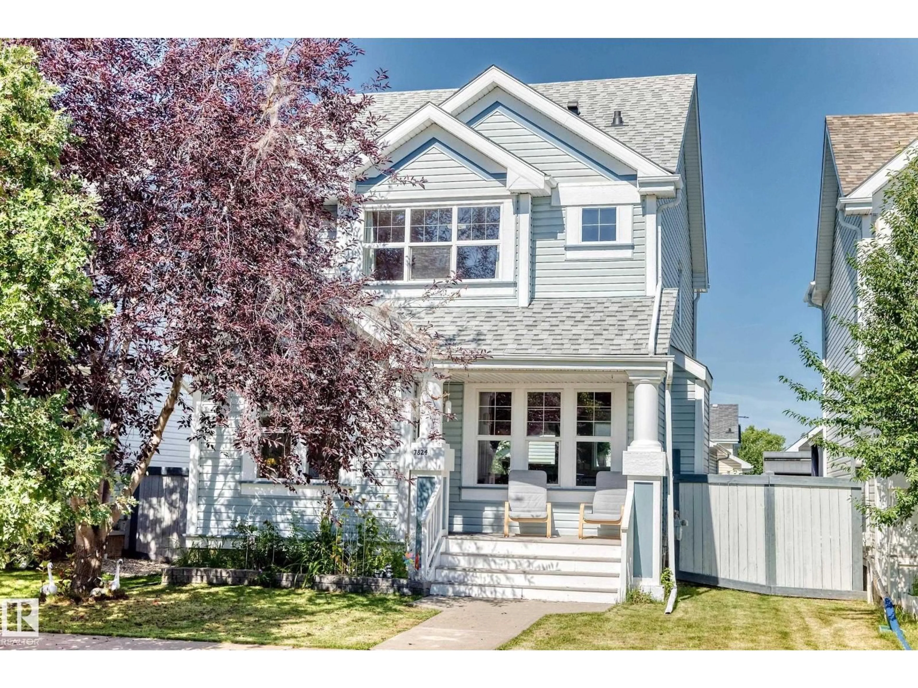 Home with vinyl exterior material, street for SW - 7824 14 AV, Edmonton Alberta T6X1H3
