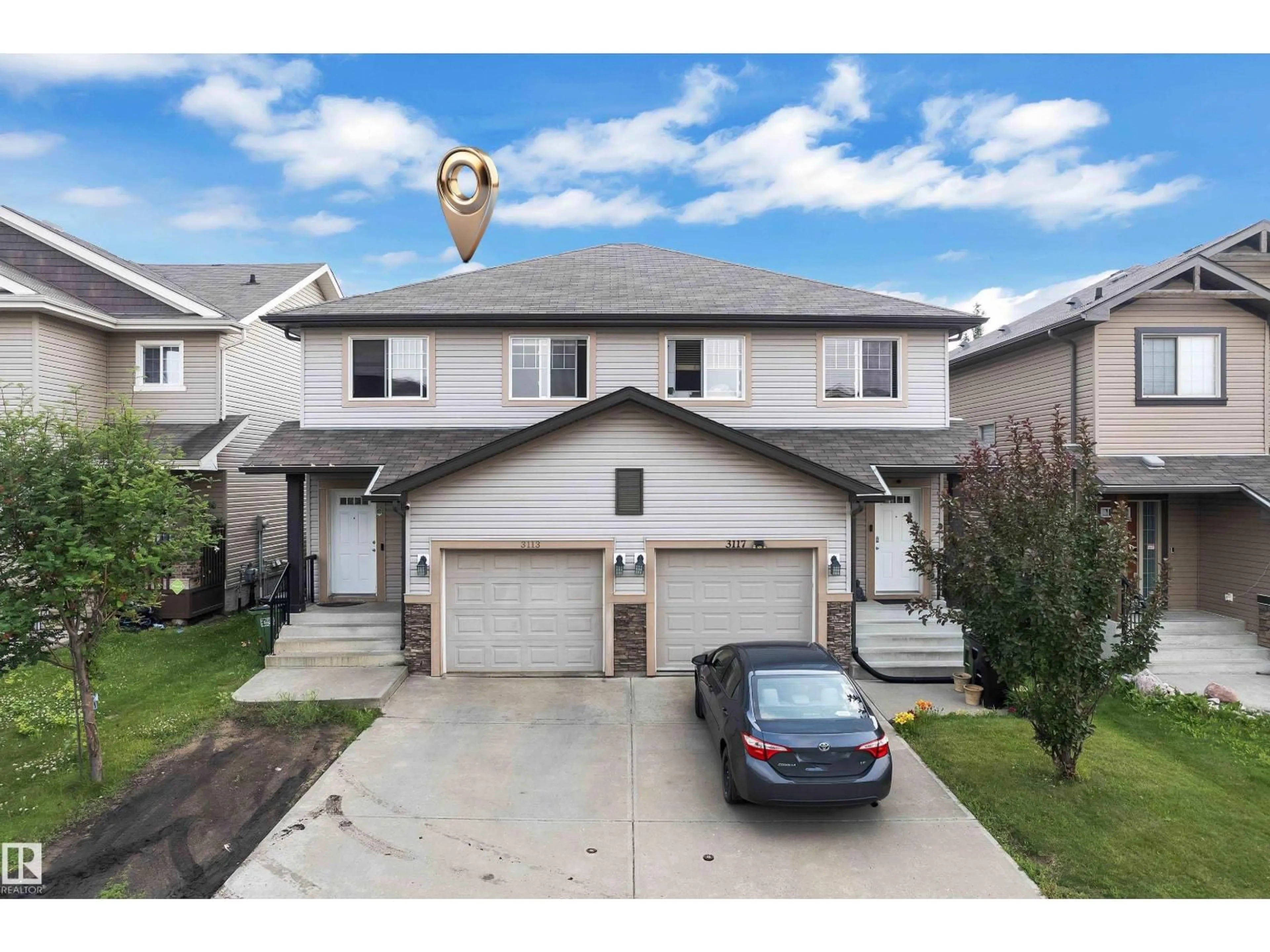 A pic from outside/outdoor area/front of a property/back of a property/a pic from drone, street for 3113 16A AV, Edmonton Alberta T6T0P7