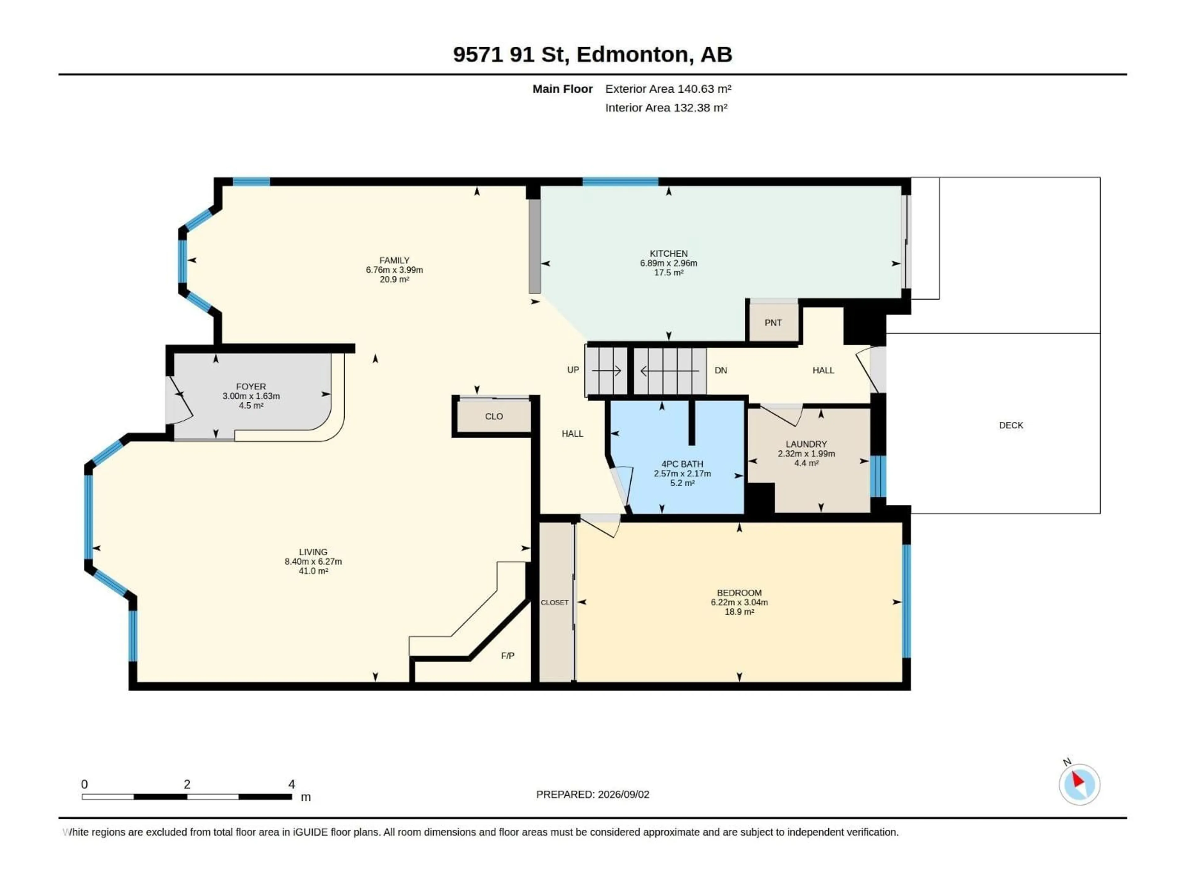 Floor plan for 9571 91 ST, Edmonton Alberta T6C3P6