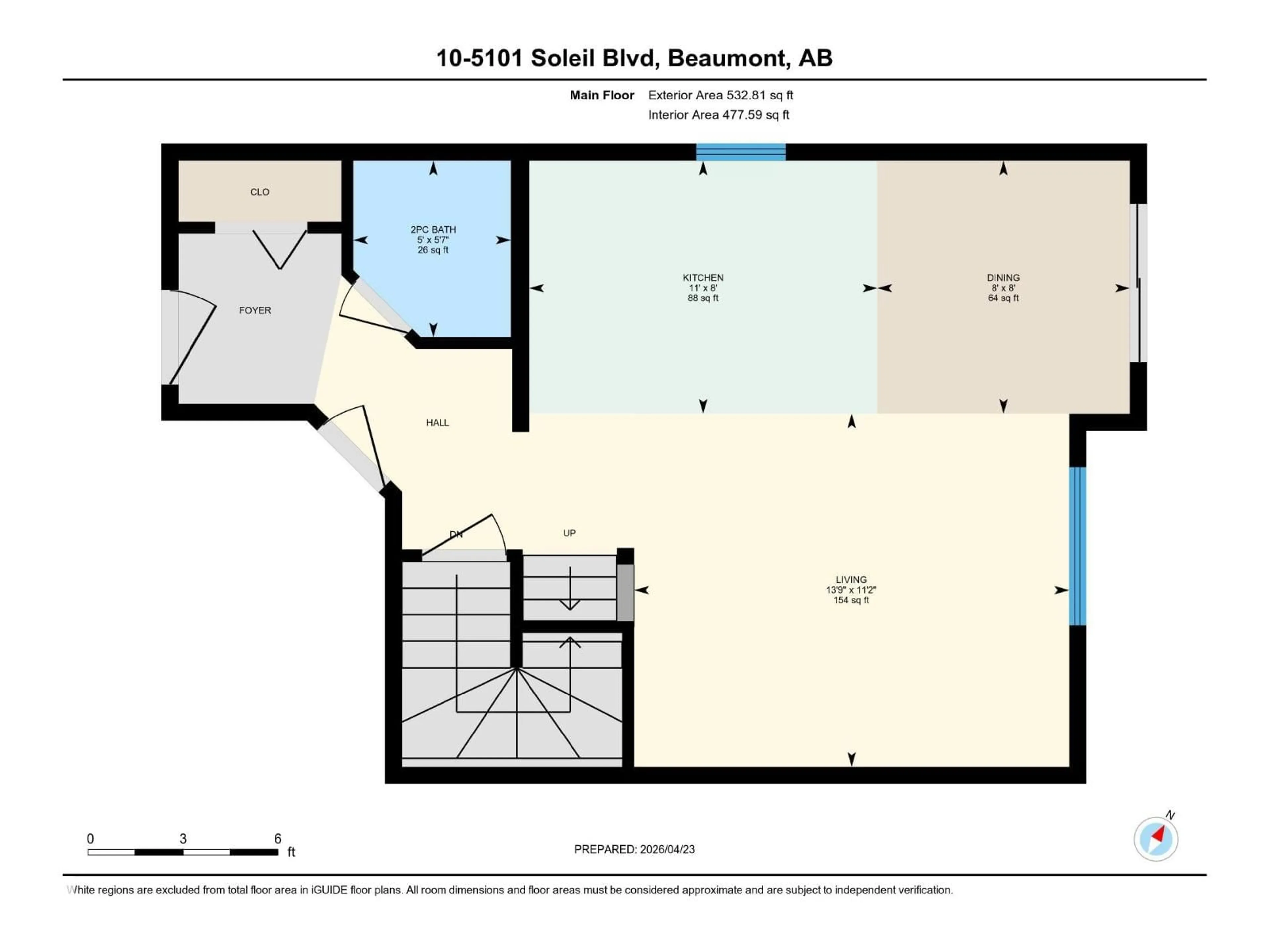 Floor plan for 5101 - 10 SOLEIL BOULEVARD, Beaumont Alberta T4X0E3