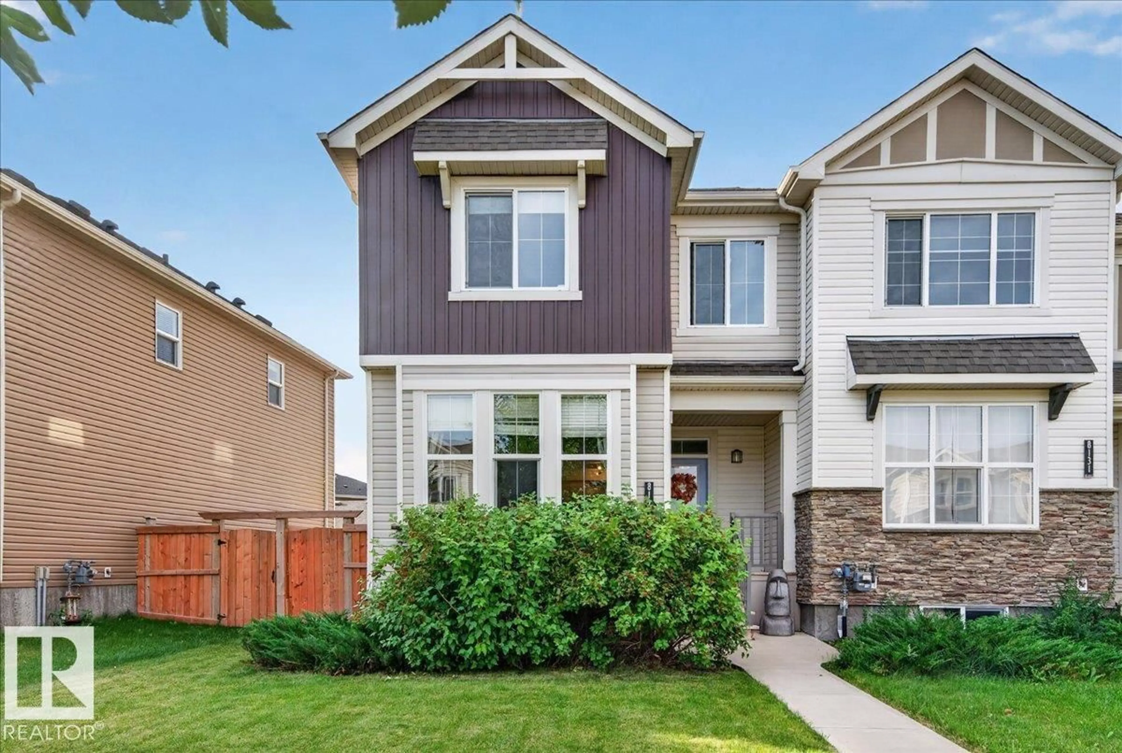 Home with vinyl exterior material, street for 8129 CHAPPELLE WY, Edmonton Alberta T6W3L7