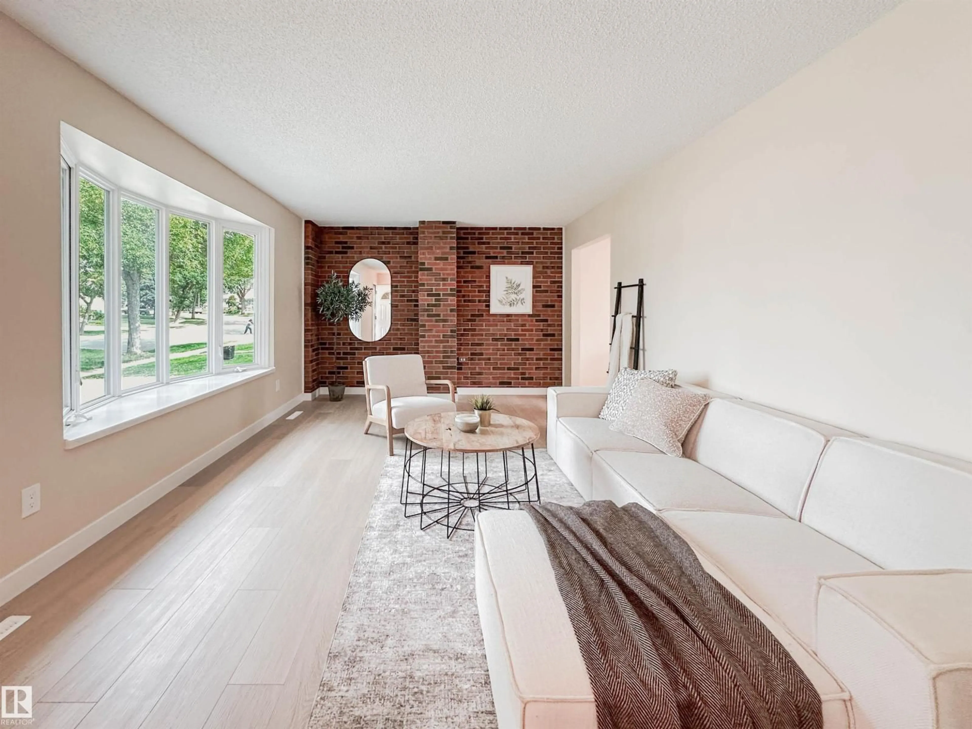 Living room with furniture, unknown for 14603 59A ST NW, Edmonton Alberta T5A1Y8