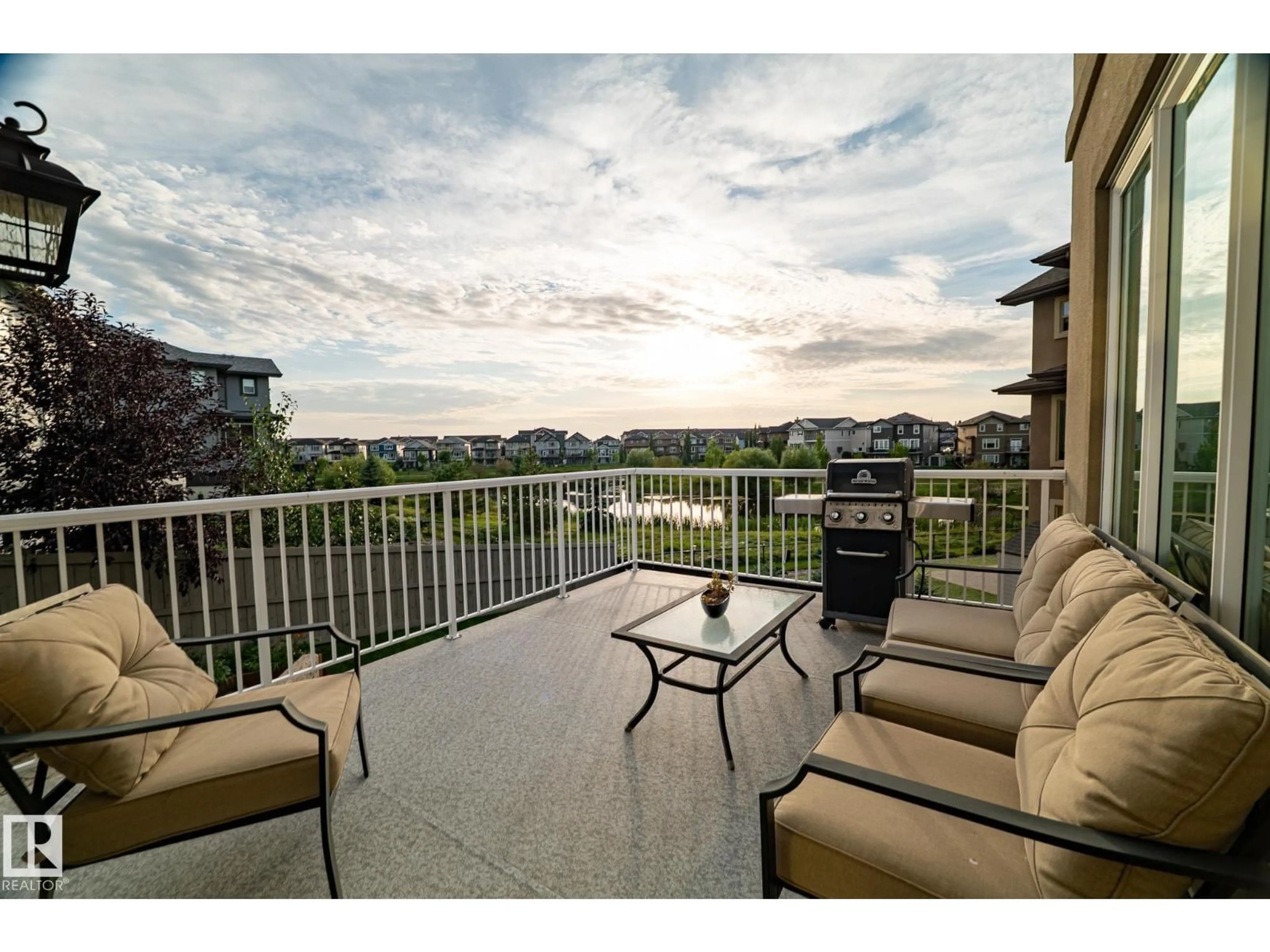 Patio, water/lake/river/ocean view for 914 CRYSTALLINA NERA WY, Edmonton Alberta T5Z0L1