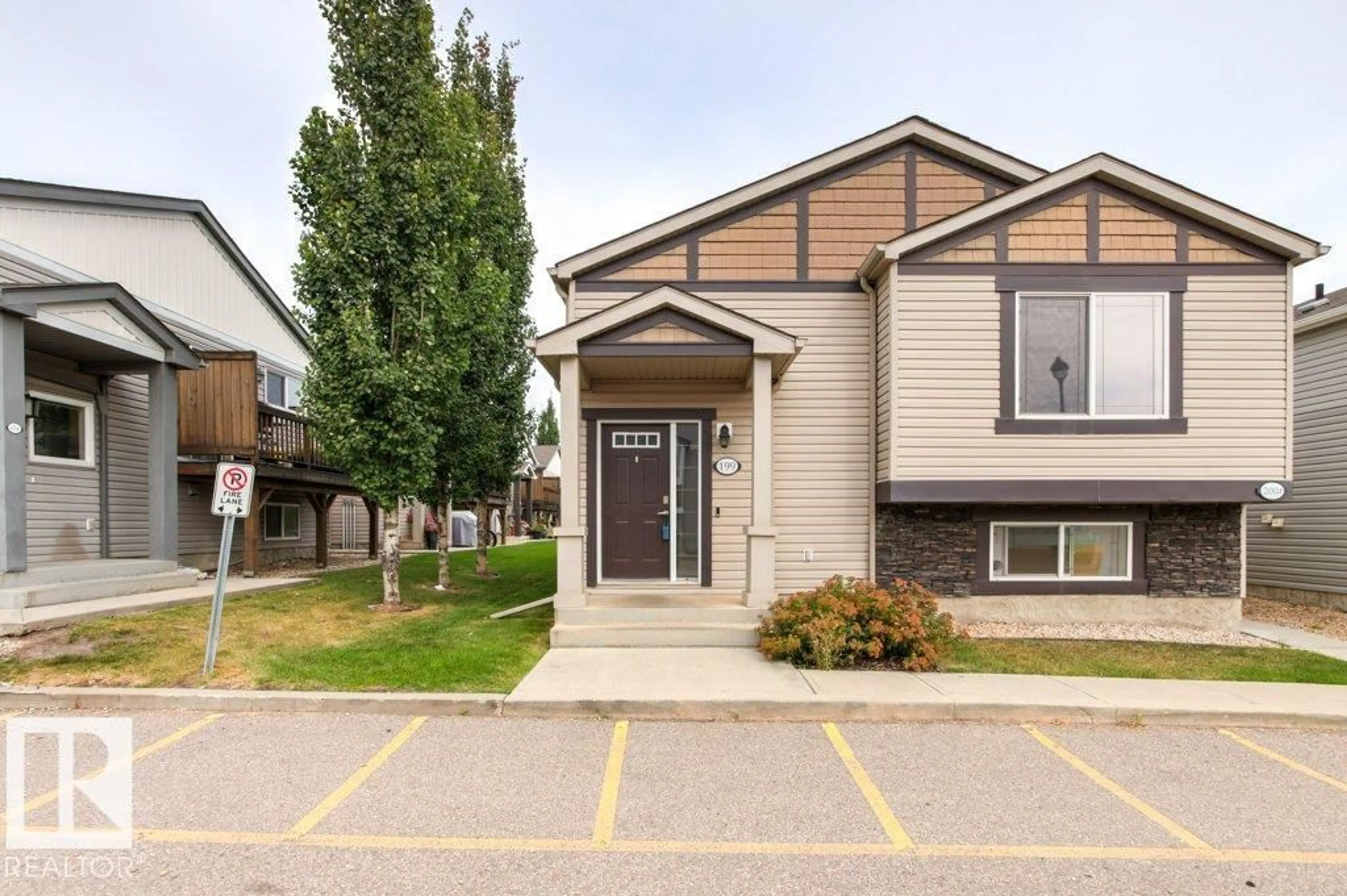 Home with vinyl exterior material, street for 199 142 SELKIRK PL, Leduc Alberta T9E0M9