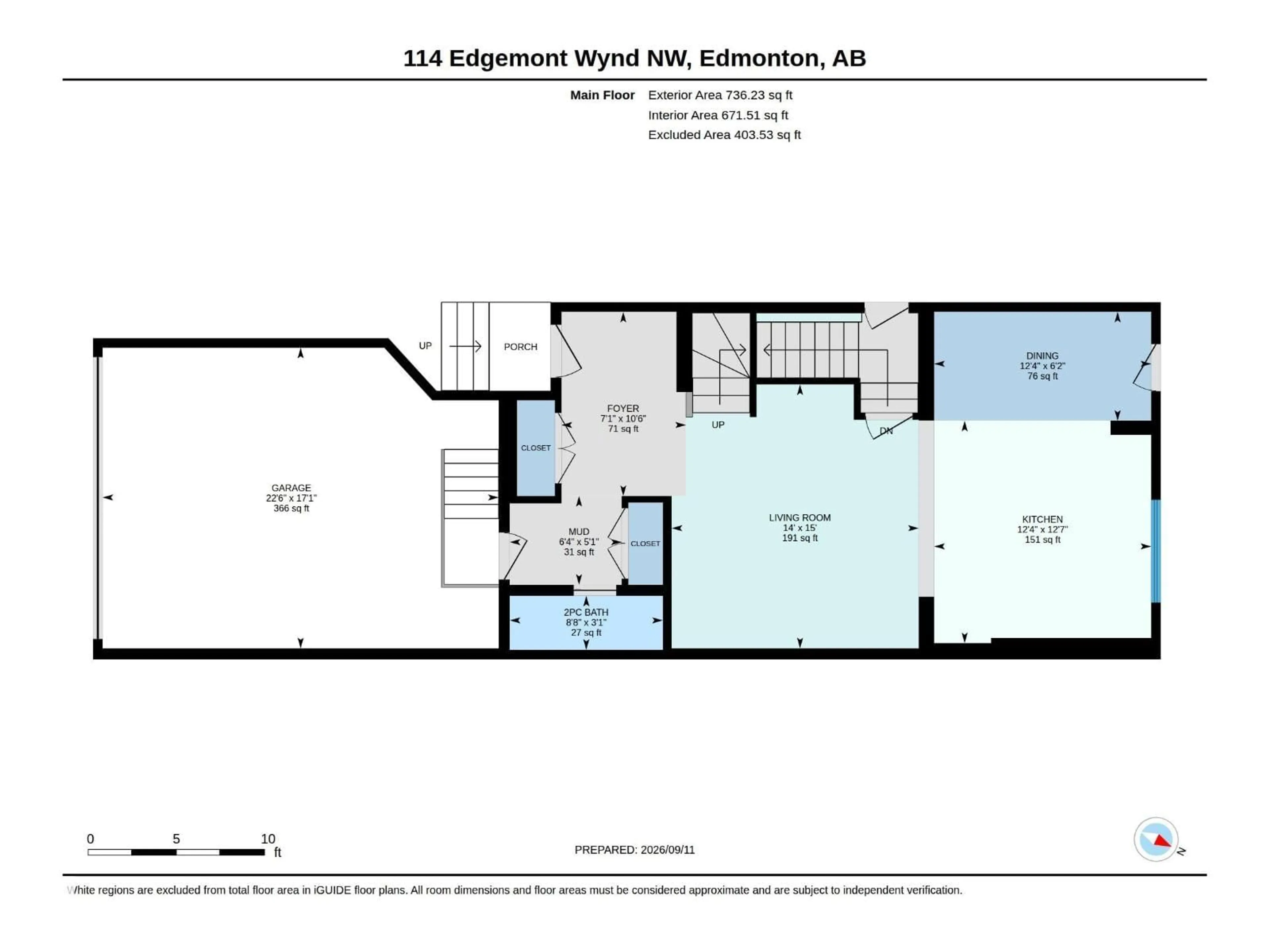 Floor plan for 114 EDGEMONT WD, Edmonton Alberta T6M3K5