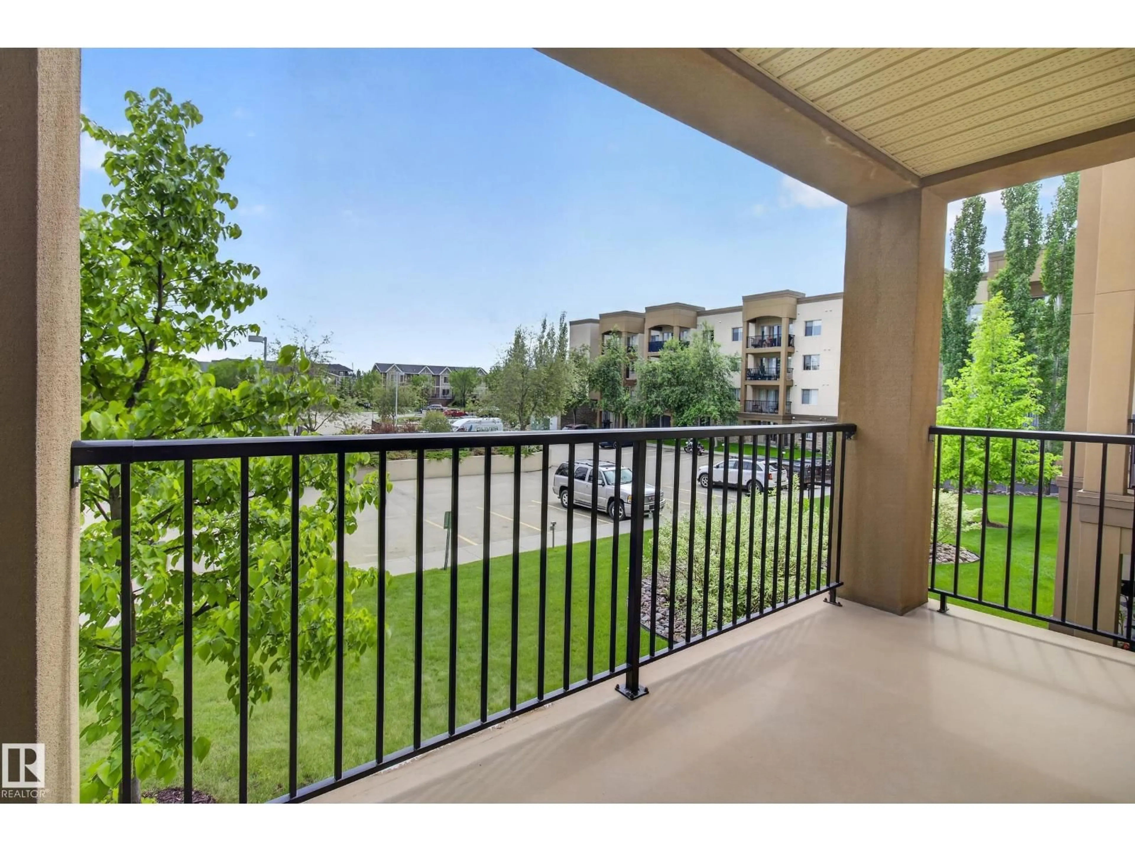 Balcony in the apartment, water/lake/river/ocean view for 400 - 237 PALISADES WAY, Sherwood Park Alberta T5H0H4