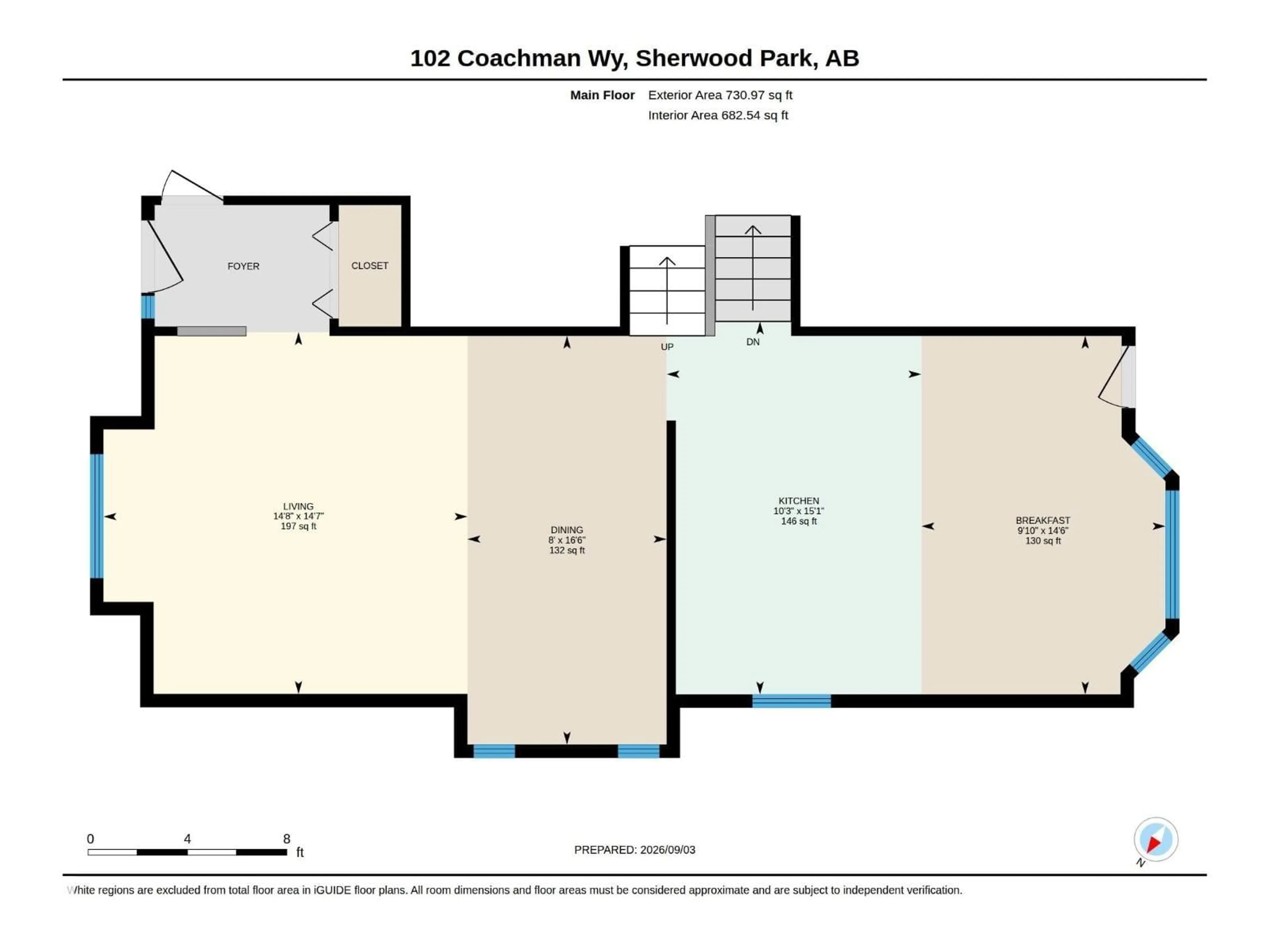 Floor plan for 102 COACHMAN WY, Sherwood Park Alberta T8H1M3