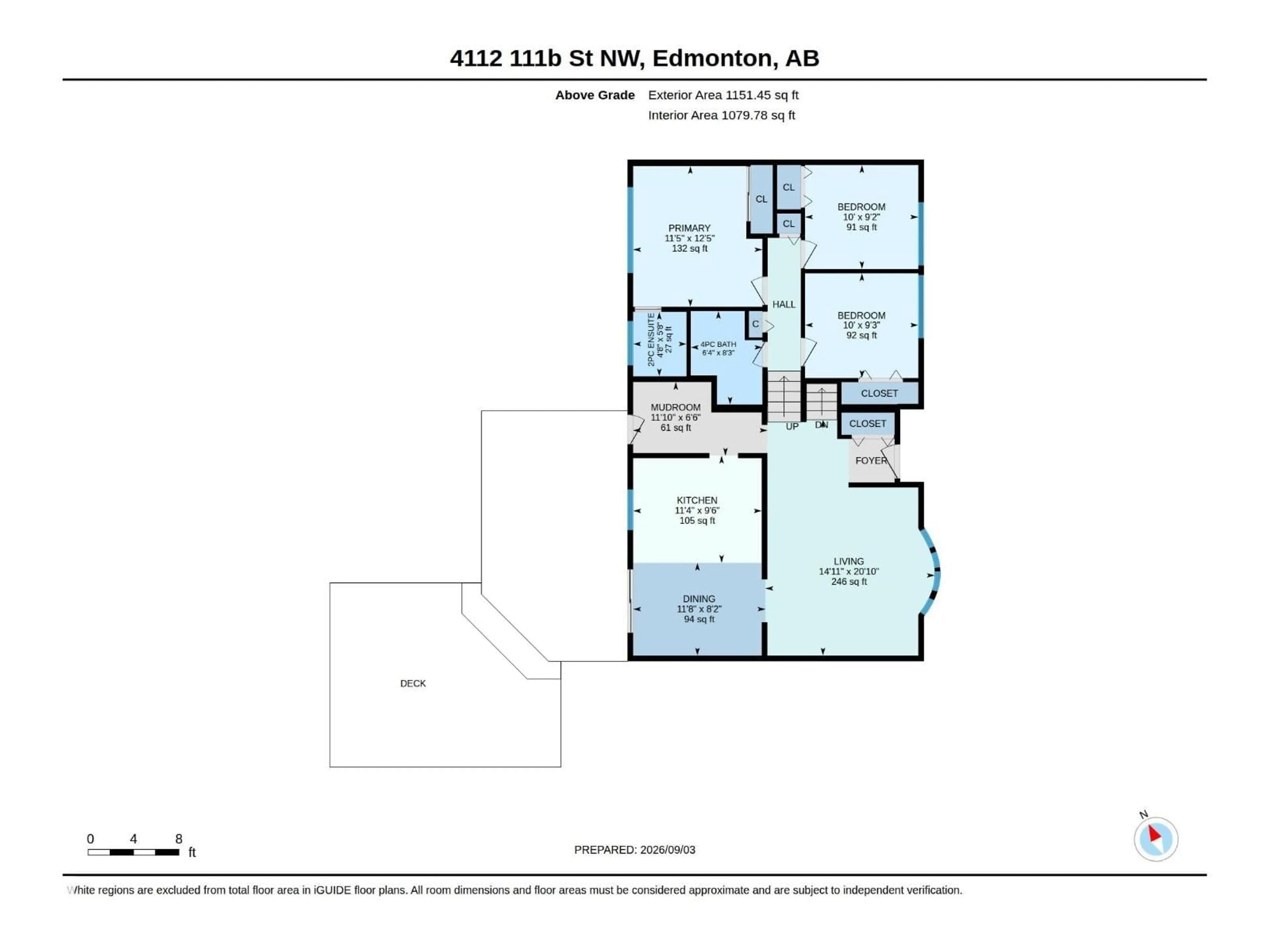 Floor plan for NW - 4112 111B ST, Edmonton Alberta T6J1H6