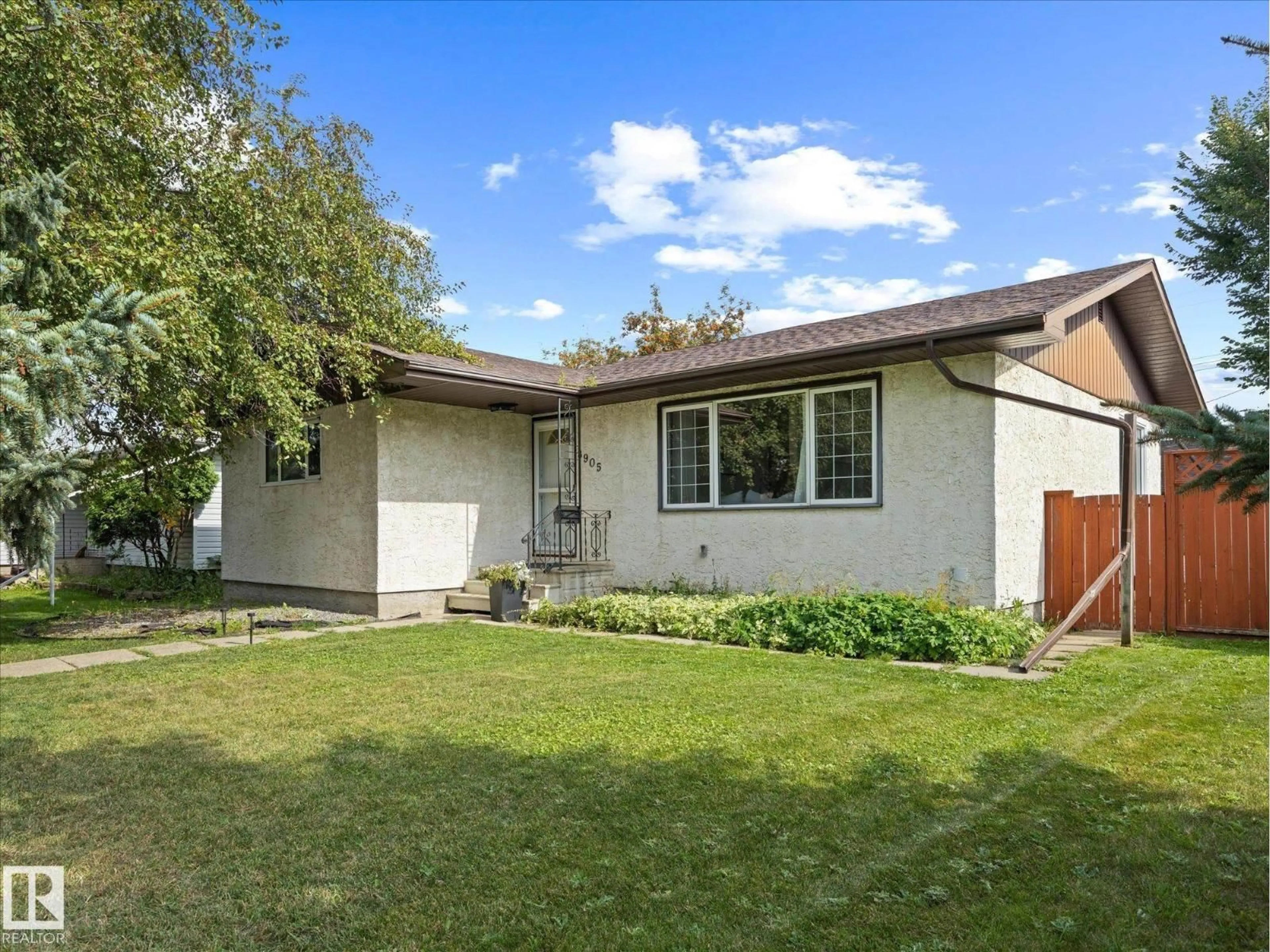 Home with vinyl exterior material, street for 8905 157 ST, Edmonton Alberta T5R2A6