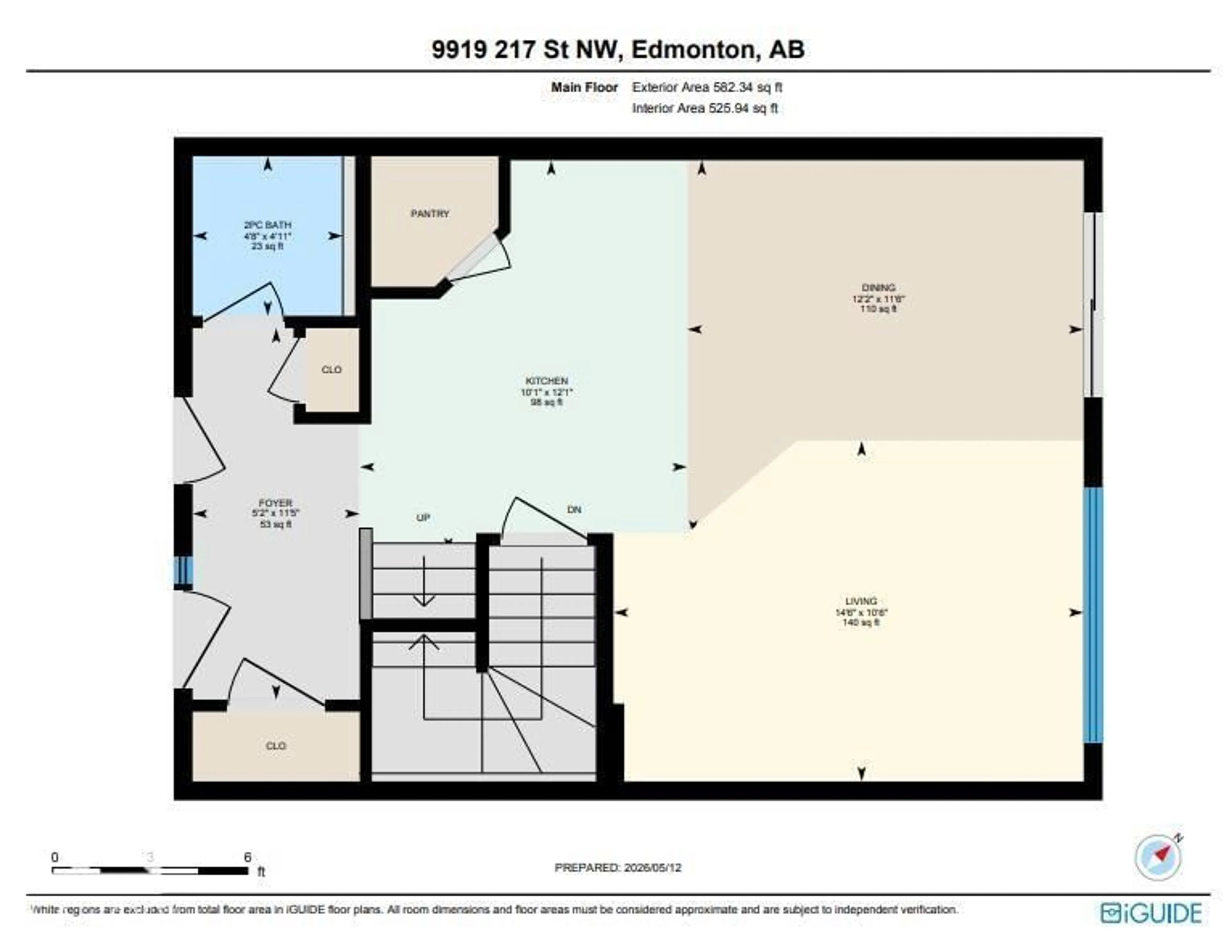Floor plan for NW - 9919 217 ST, Edmonton Alberta T5T4T5
