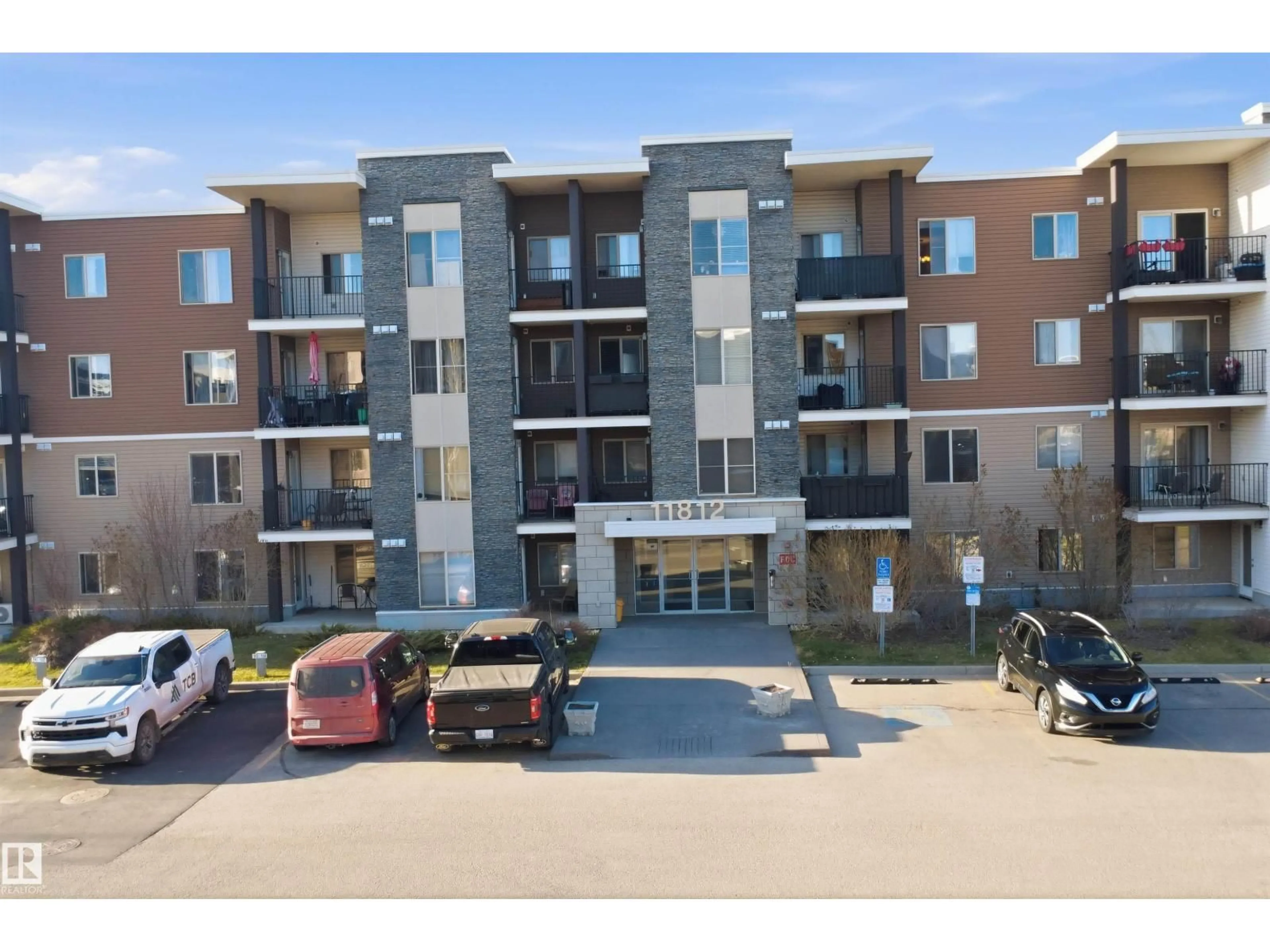 A pic from outside/outdoor area/front of a property/back of a property/a pic from drone, unknown for 205 - 11812 22 AVE SW, Edmonton Alberta T6W2A2