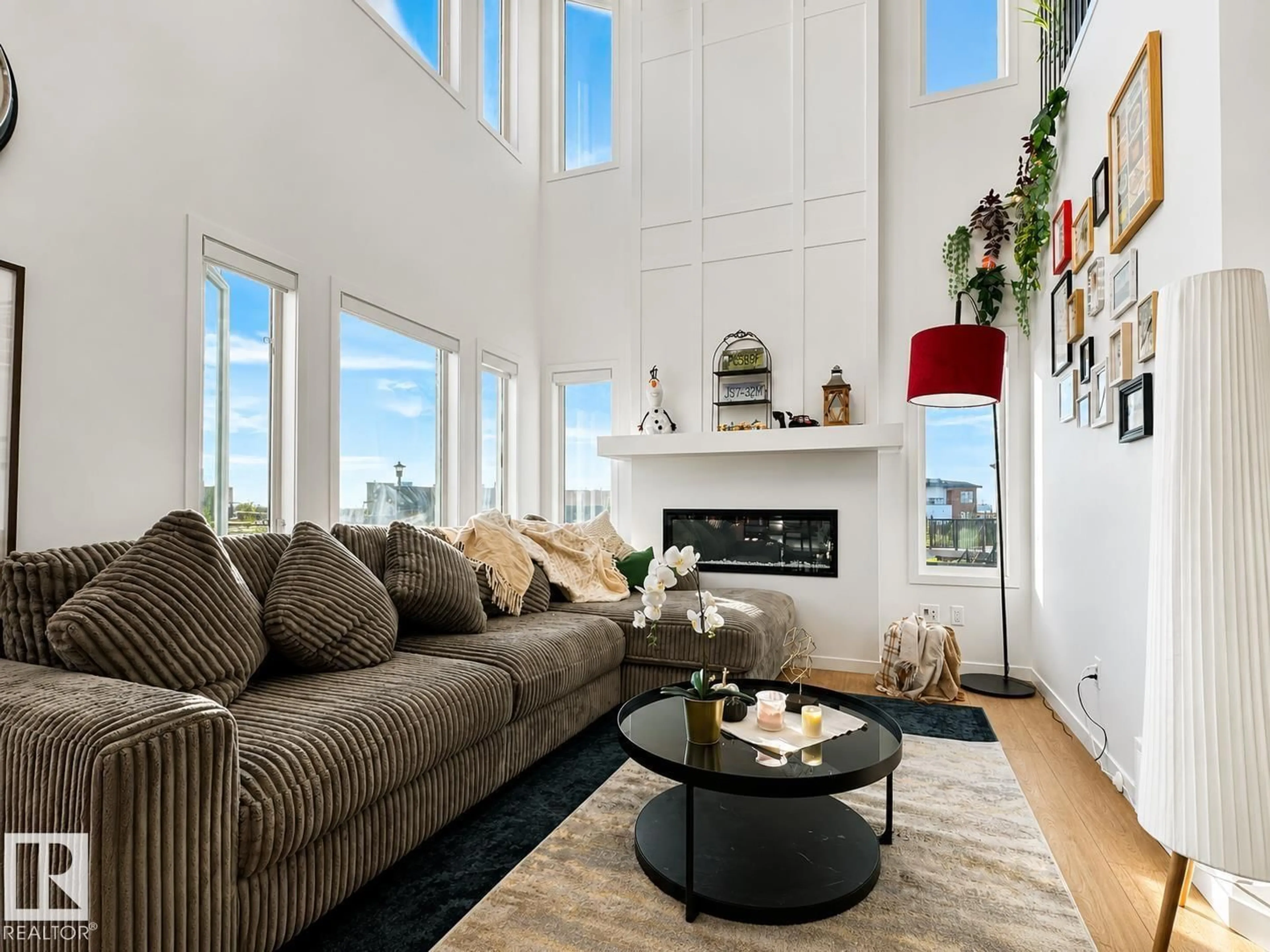 Living room with furniture, unknown for 4623 71 AV, Beaumont Alberta T4B3B7