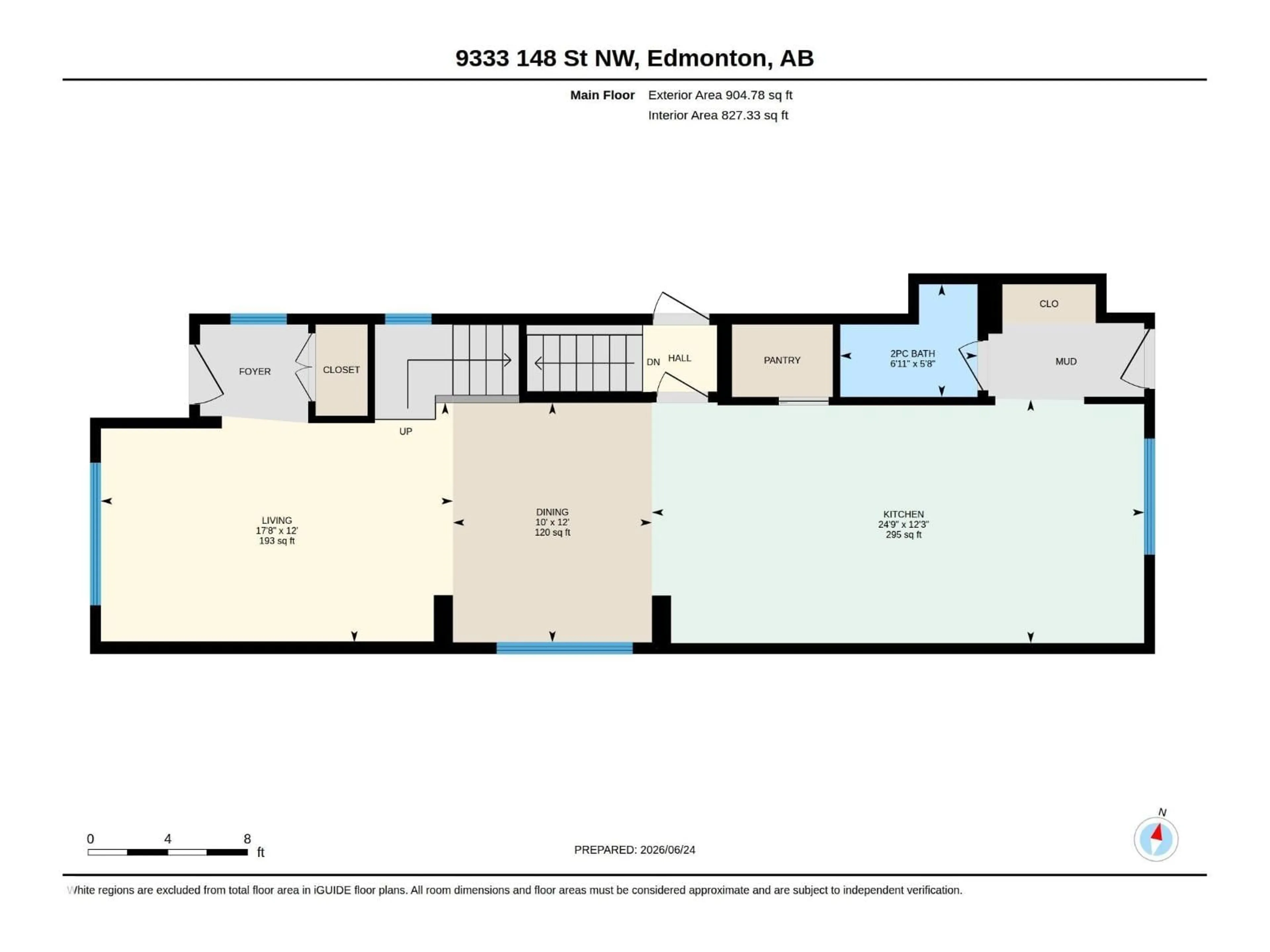 Floor plan for 9333 148 ST, Edmonton Alberta T5R1A5