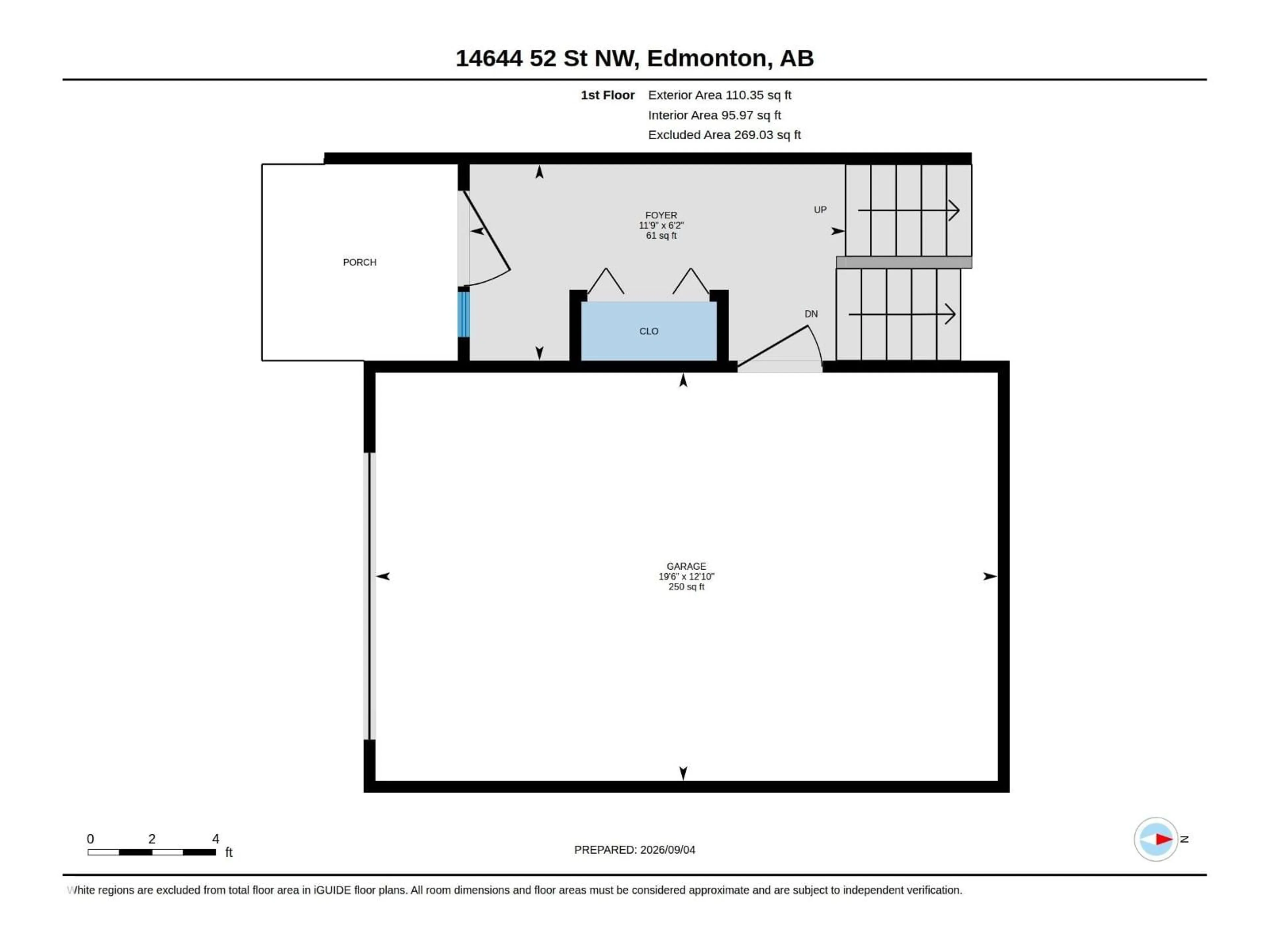 Floor plan for NW - 14644 52 ST, Edmonton Alberta T5A3M7