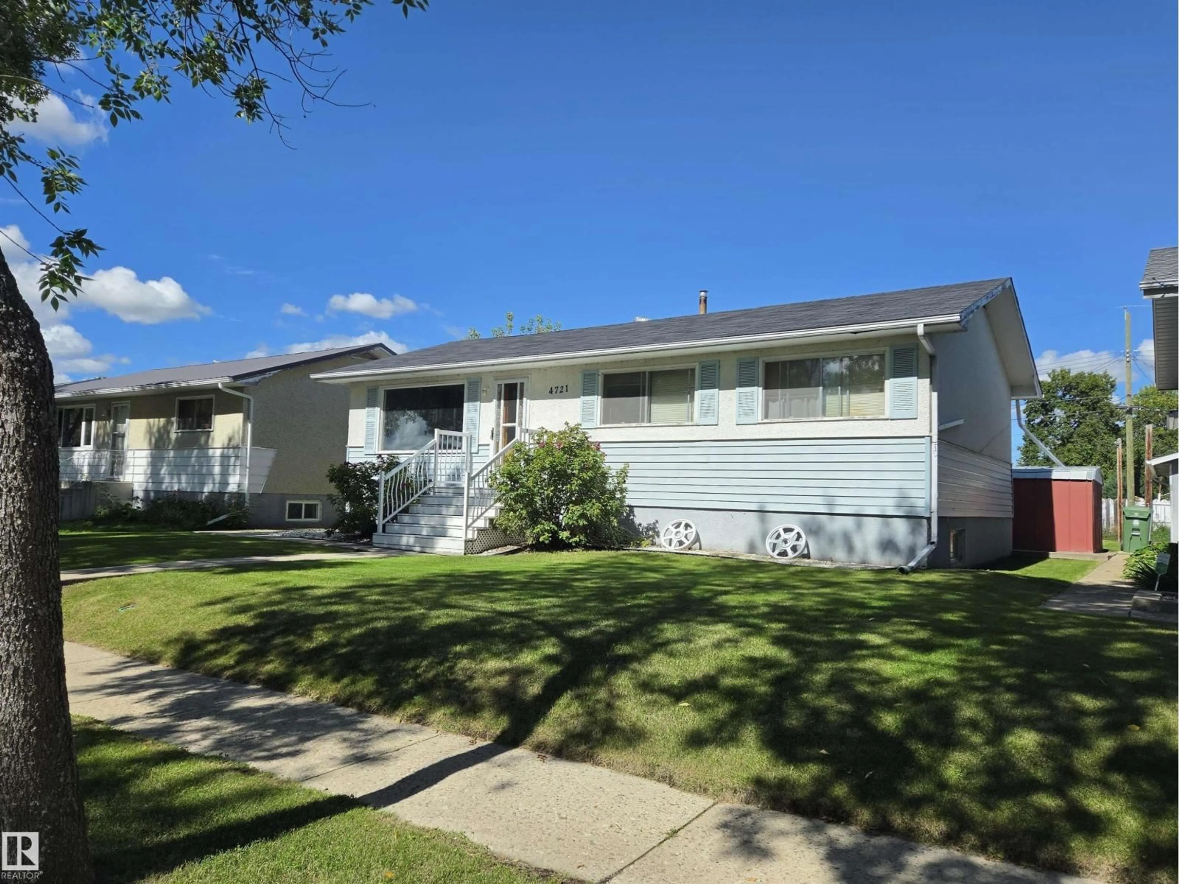 Home with vinyl exterior material, street for 4721 44 AVE, Bonnyville Town Alberta T9N1N8