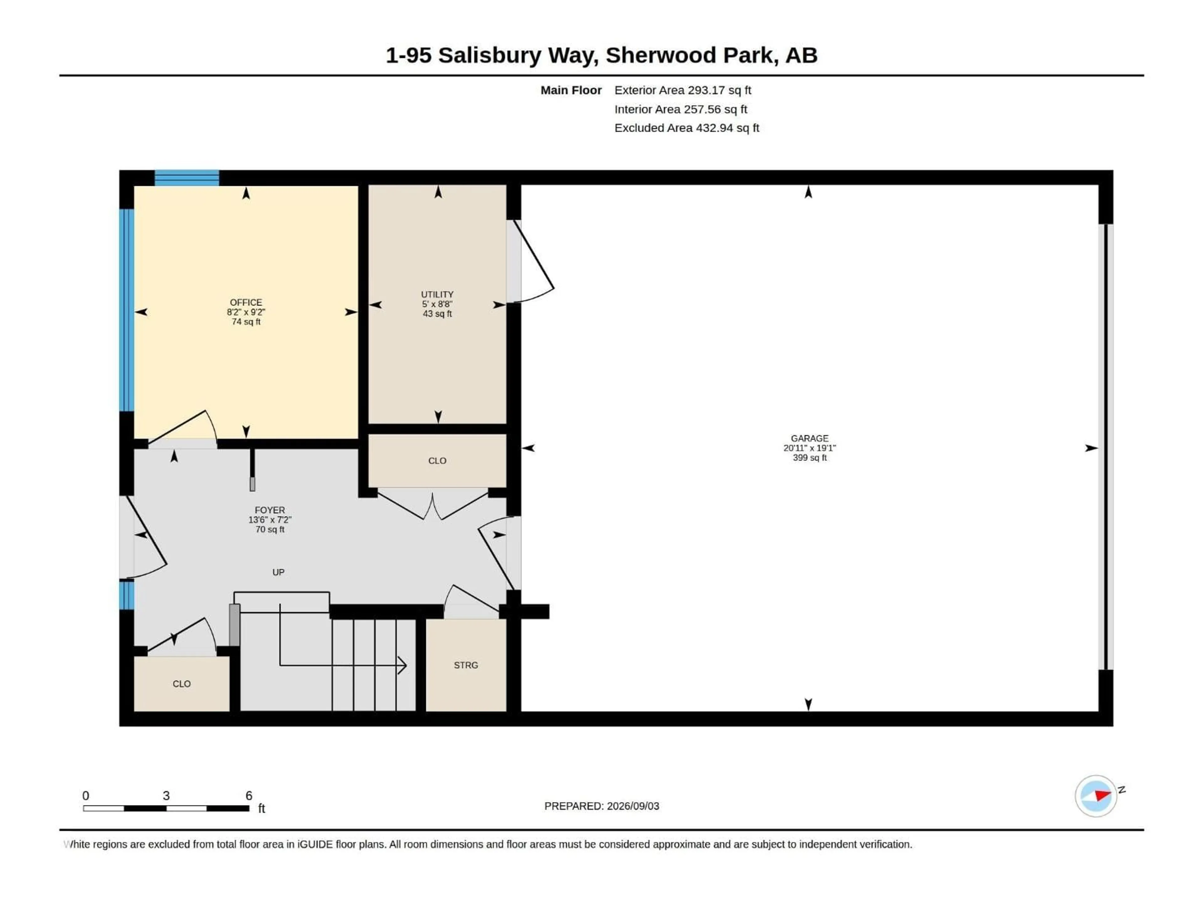 Floor plan for 95 SALISBURY WY, Sherwood Park Alberta T8B0C1
