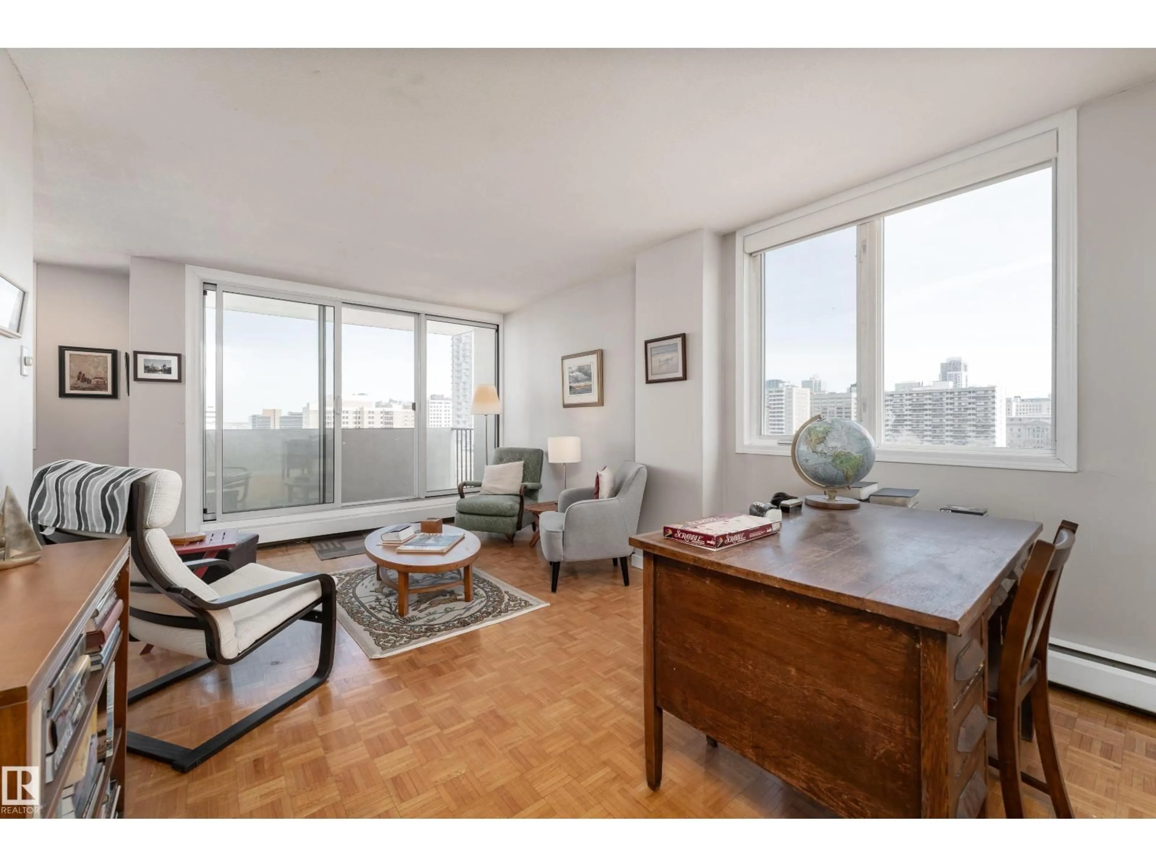 Living room with furniture, unknown for #1006 - 9816 112 ST NW, Edmonton Alberta T5K1L5
