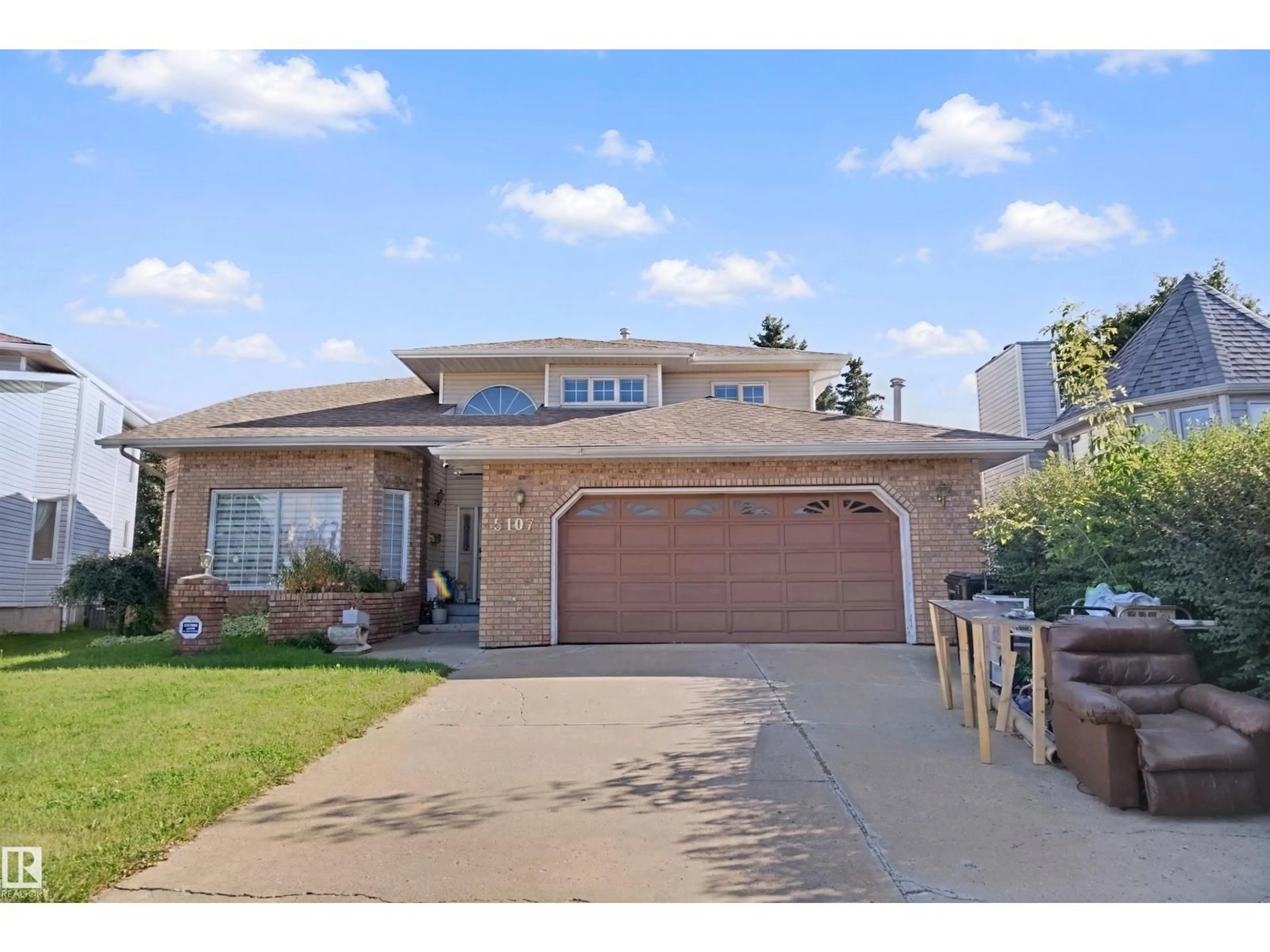 Home with brick exterior material, street for 5107 17 AV, Edmonton Alberta T6L1X6