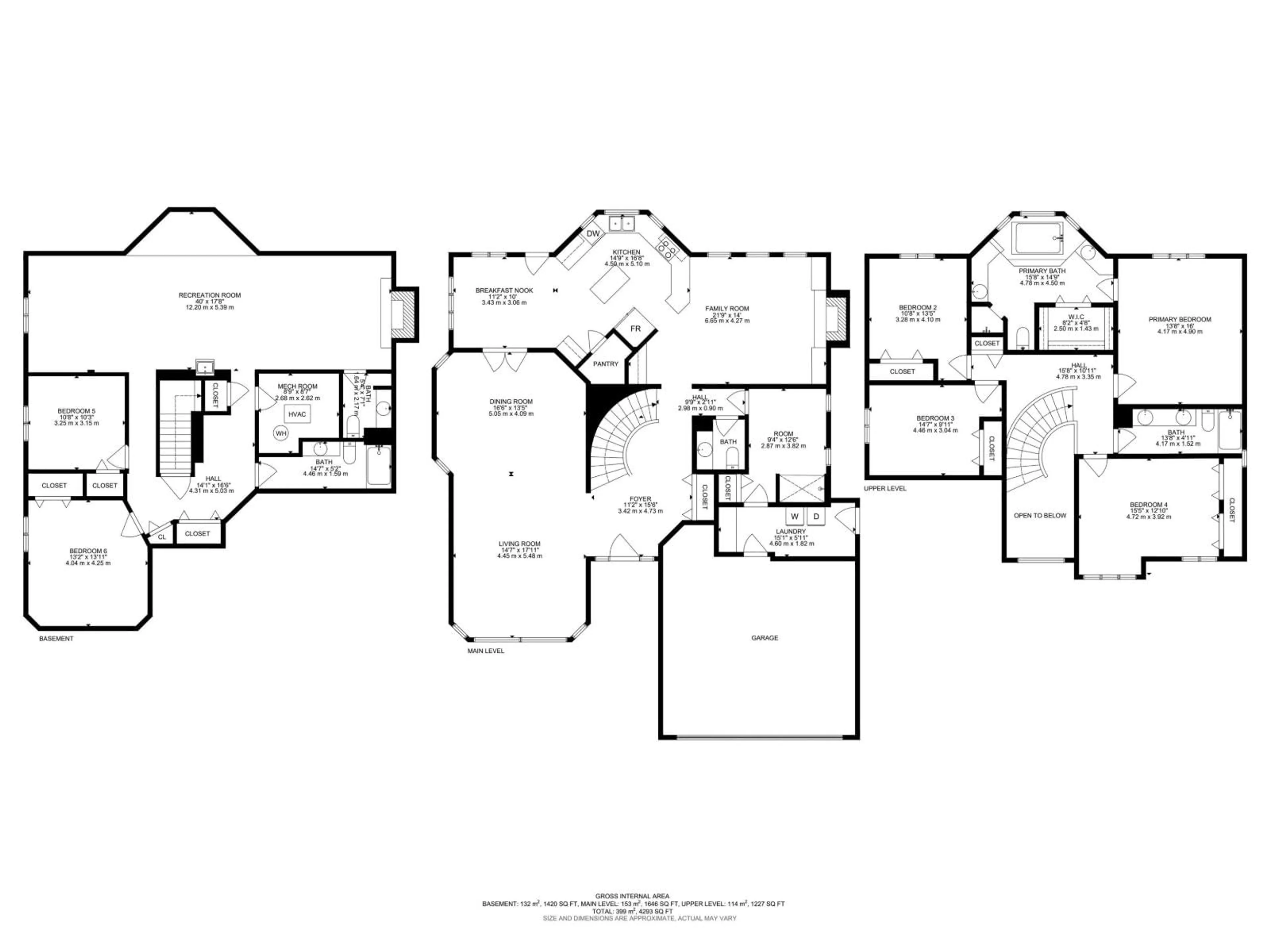 Floor plan for 5107 17 AV, Edmonton Alberta T6L1X6
