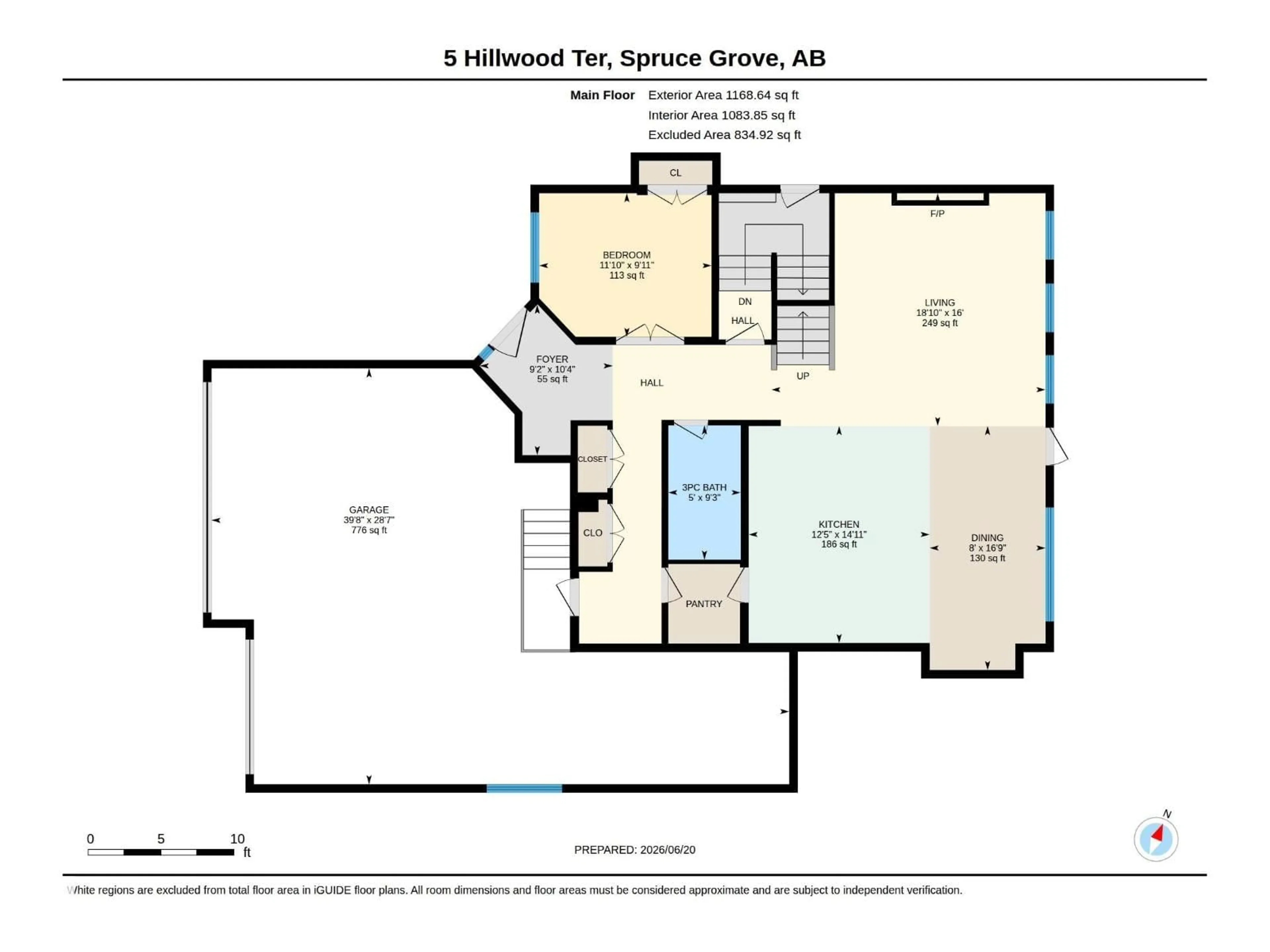 Floor plan for 5 HILLWOOD TC, Spruce Grove Alberta T7X0X4