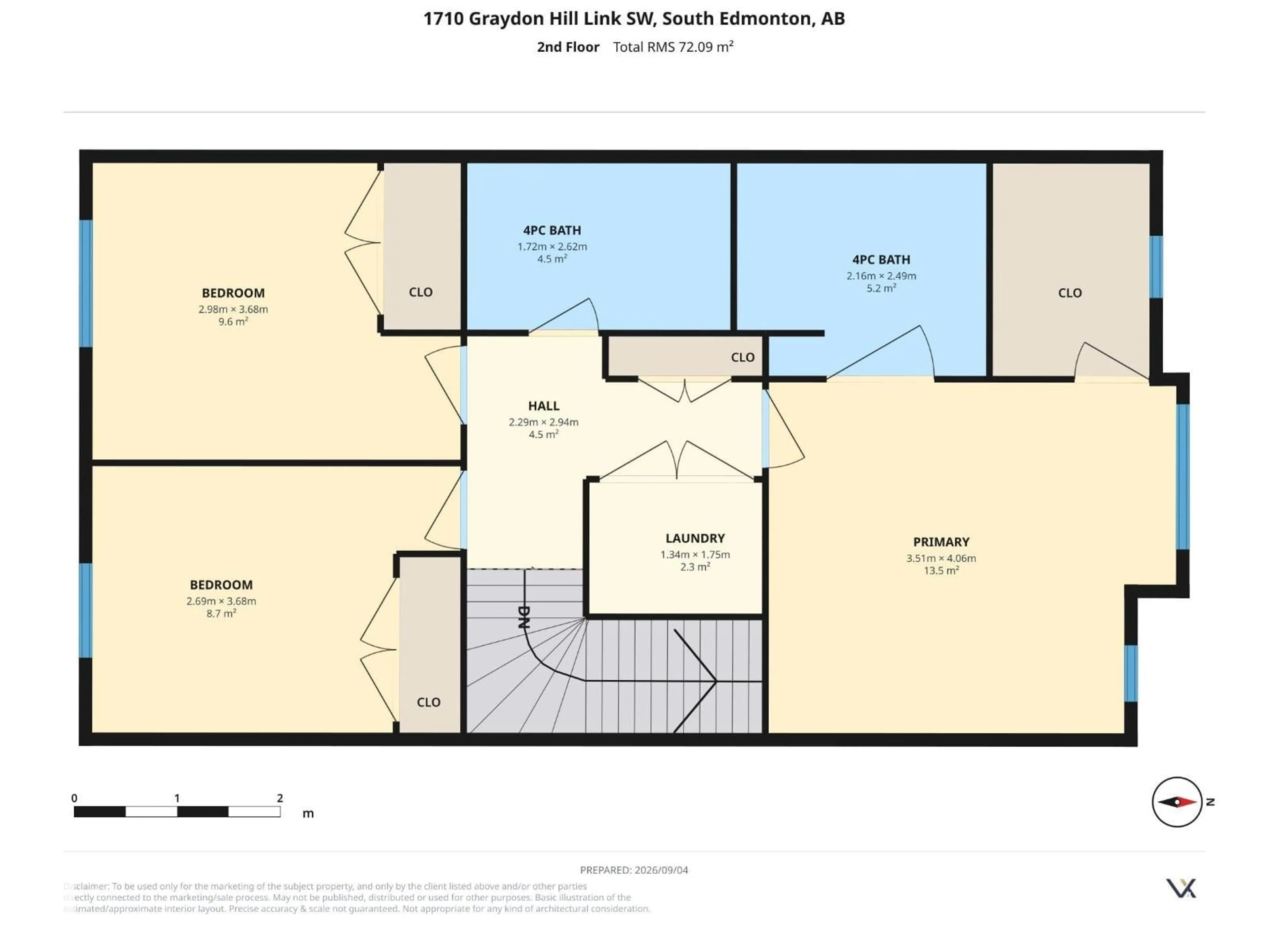 Floor plan for LI SW - 1710 GRAYDON HILL LINK, Edmonton Alberta T6W4C6