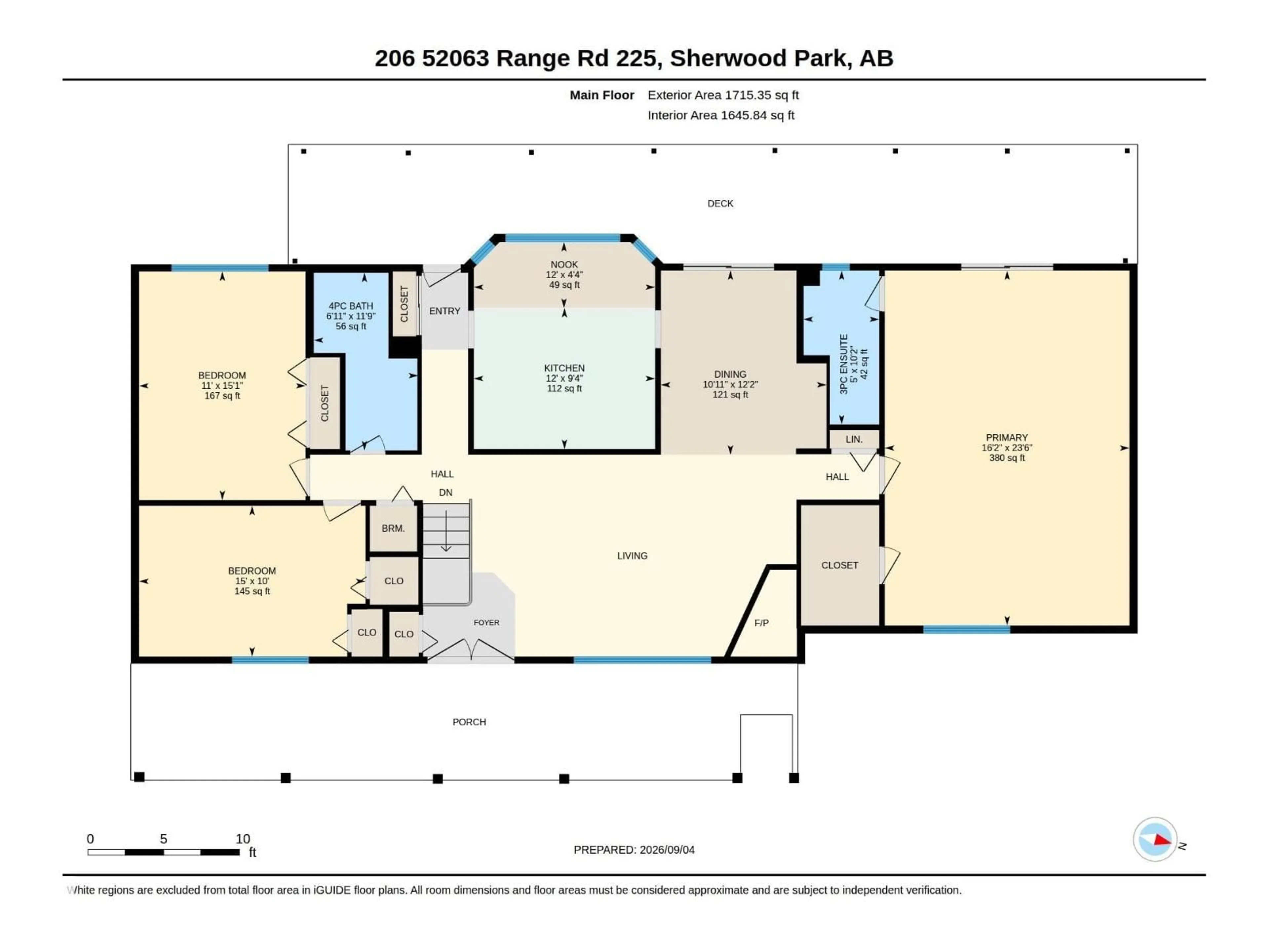 Floor plan for 206 - 52063 RGE ROAD 225, Rural Strathcona County Alberta T8C1C3