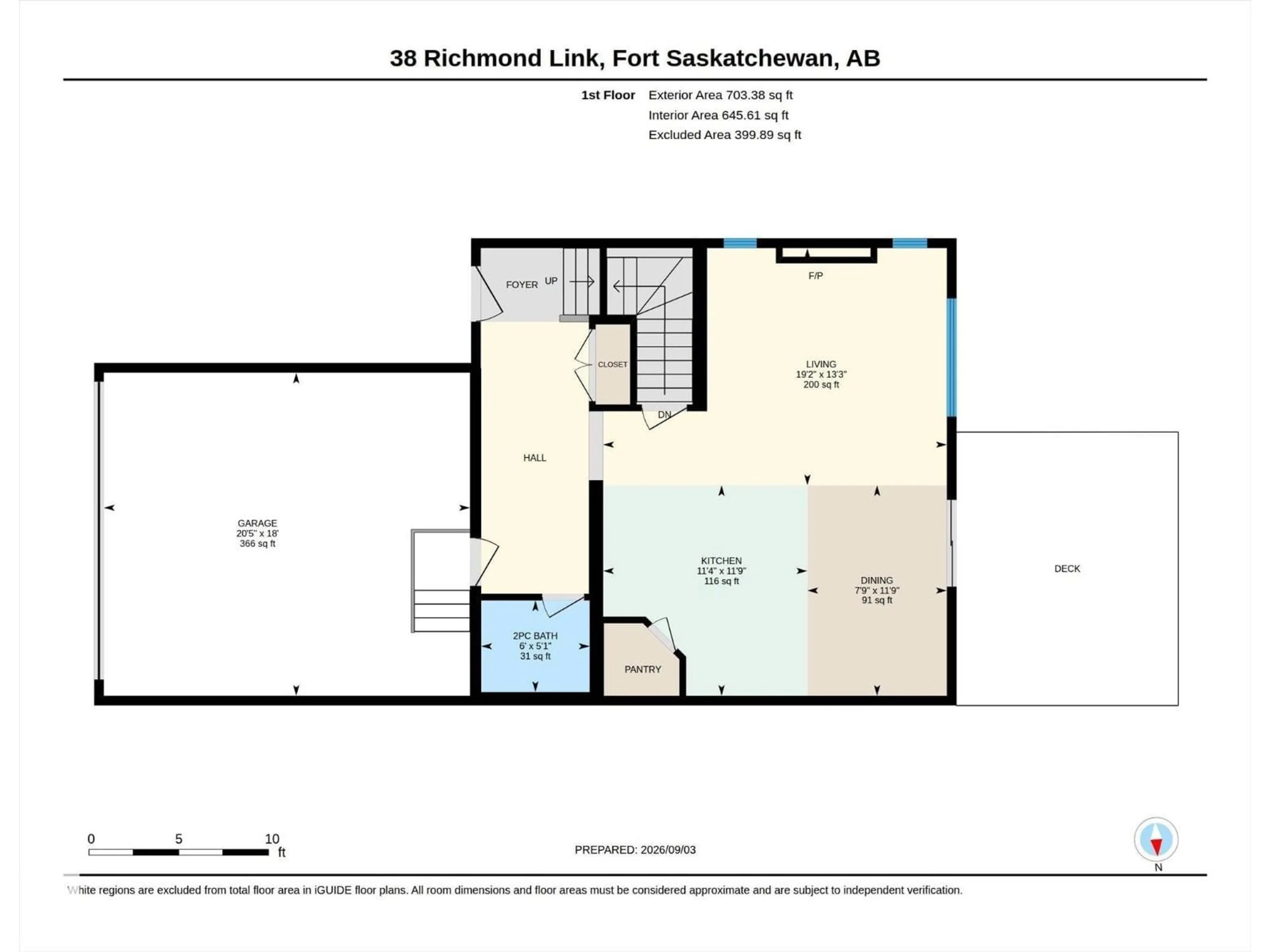 Floor plan for 38 RICHMOND LI, Fort Saskatchewan Alberta T8L0S2
