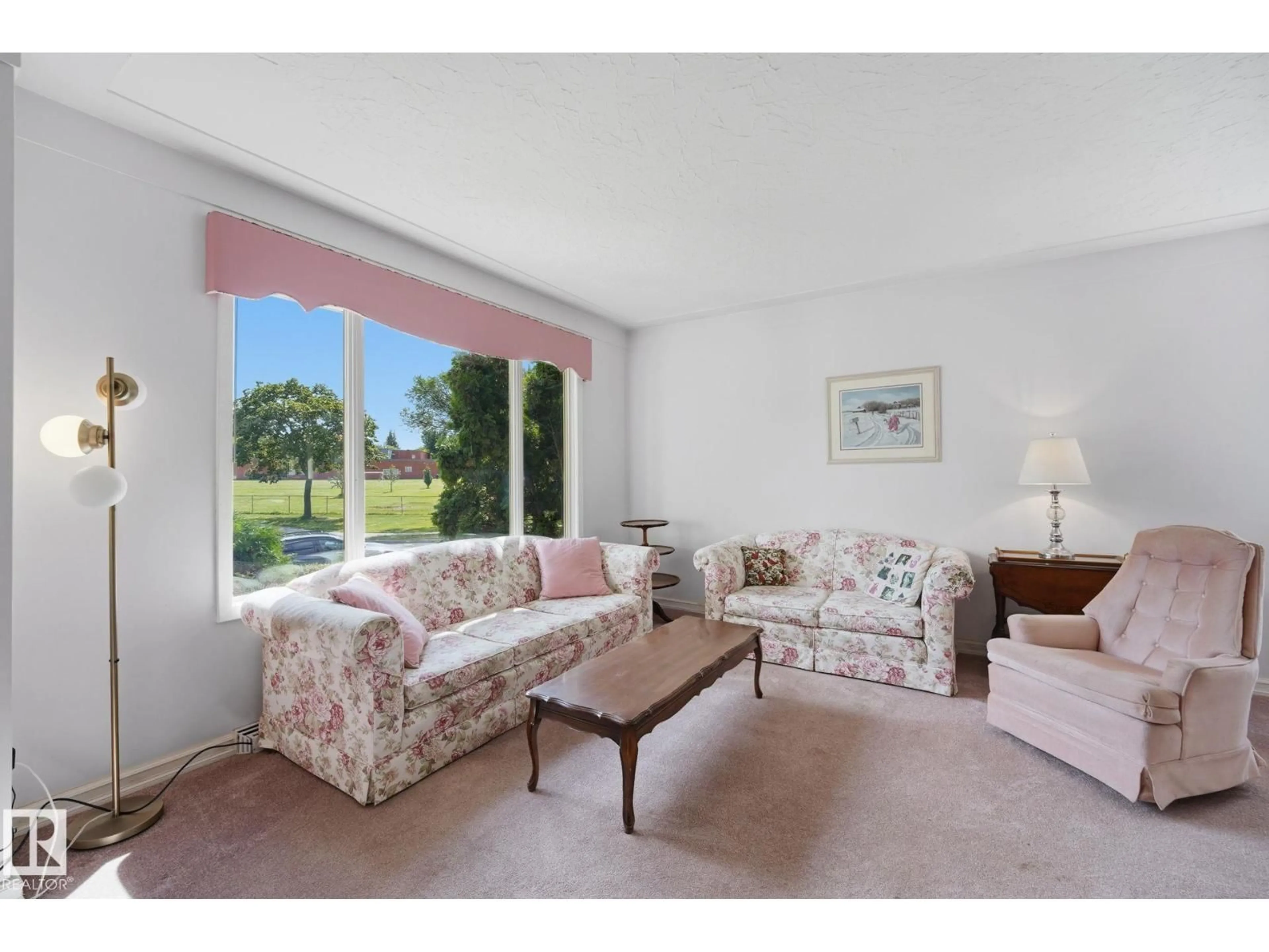 Living room with furniture, unknown for NW - 11708 135 ST, Edmonton Alberta T5M1L3