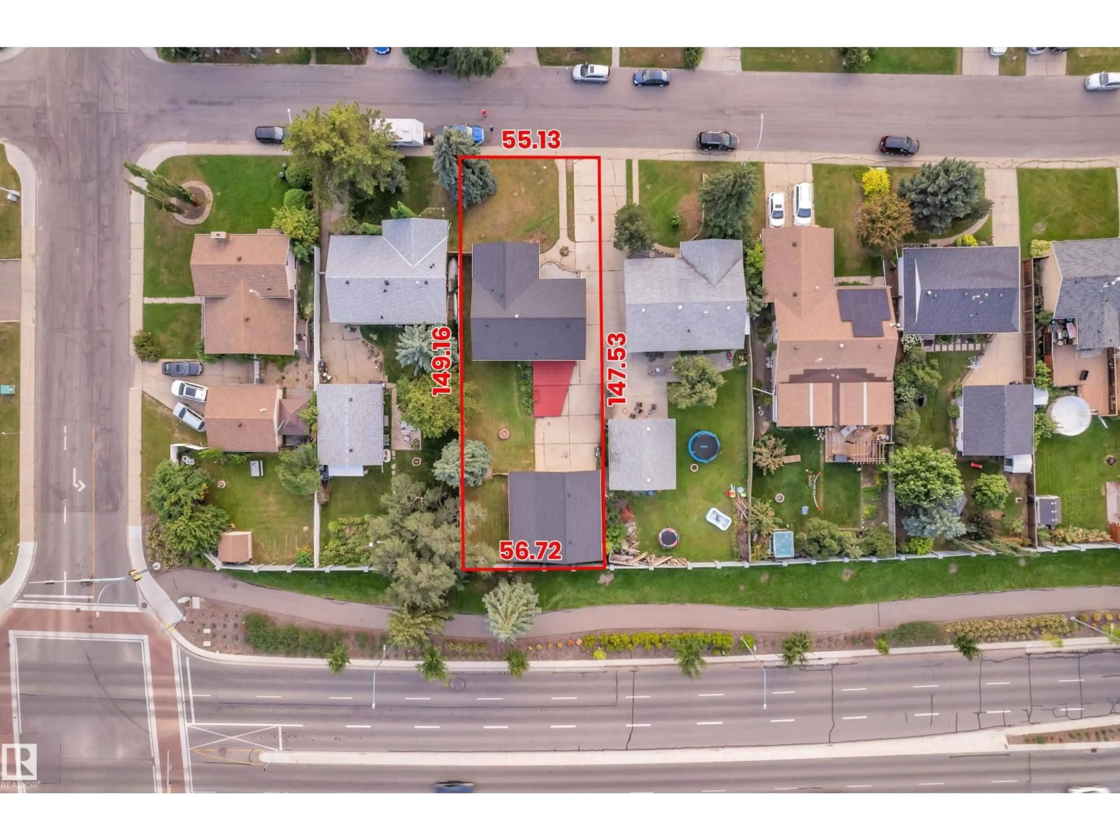 A pic from outside/outdoor area/front of a property/back of a property/a pic from drone, street for 3111 67 ST, Edmonton Alberta T6K1M1
