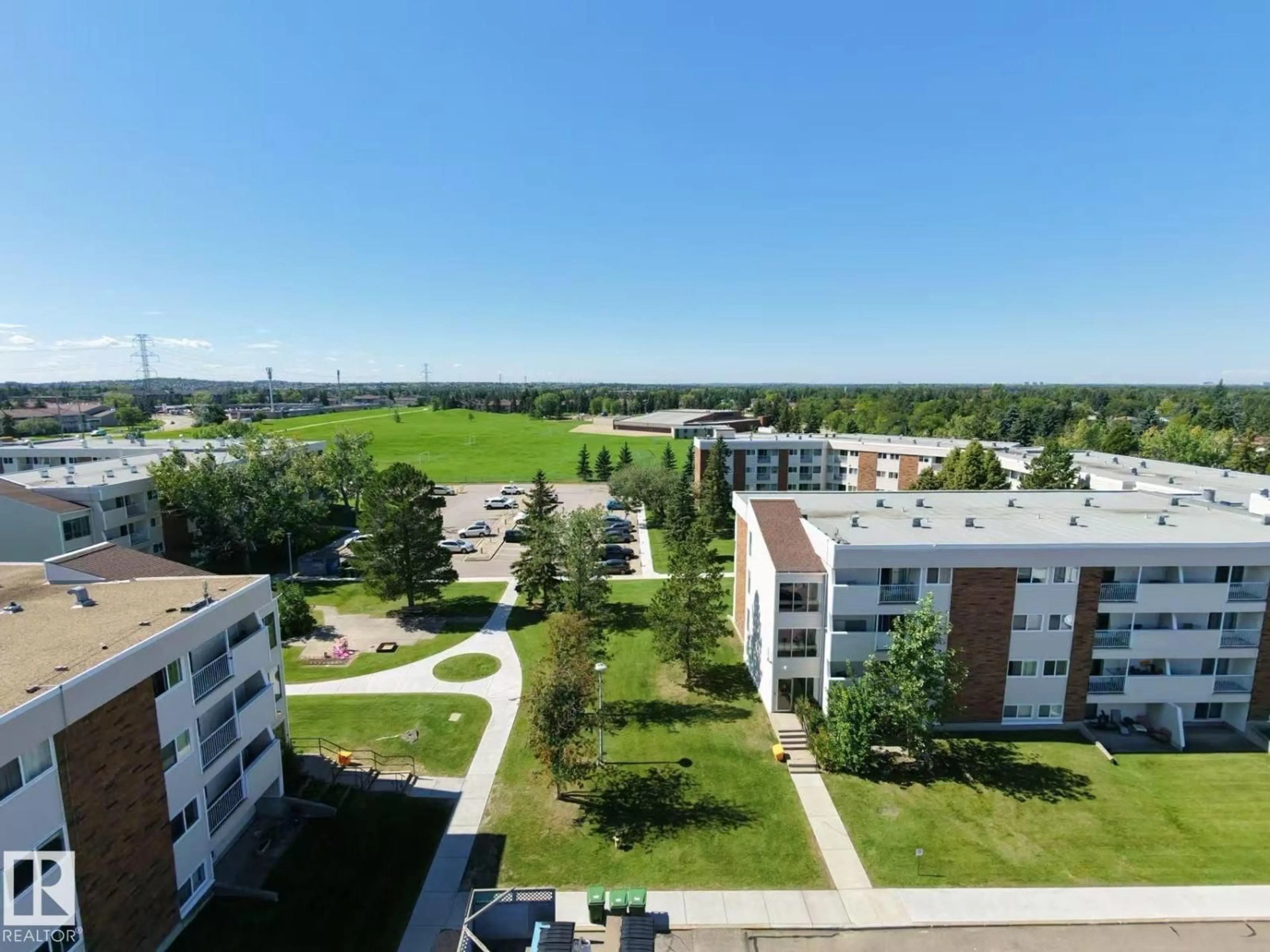 A pic from outside/outdoor area/front of a property/back of a property/a pic from drone, city buildings view from balcony for 39 - 11245 31 AVENUE NW, Edmonton Alberta T5J4G8