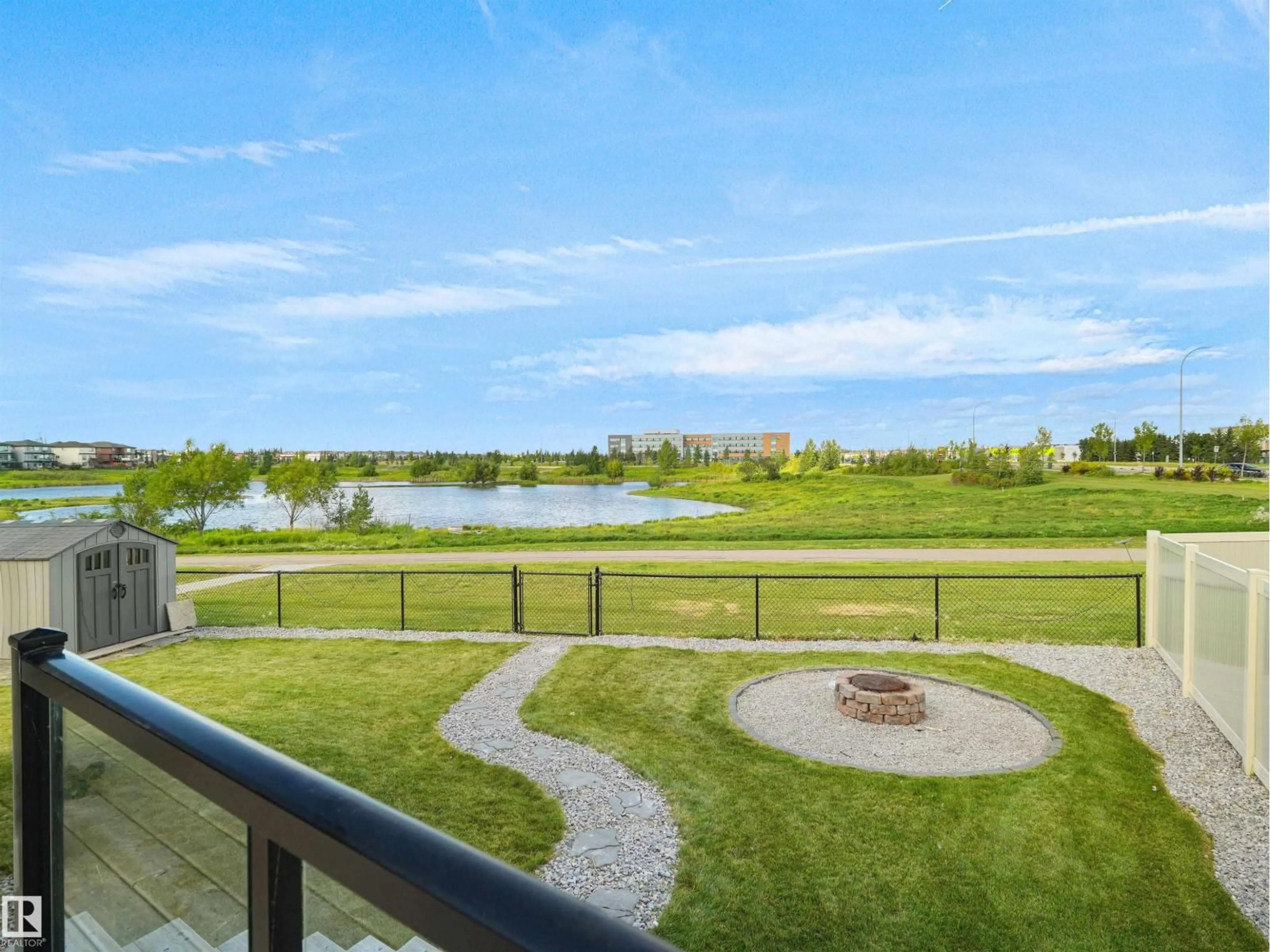 Patio, water/lake/river/ocean view for NW - 1808 20 AV, Edmonton Alberta T6T2K9